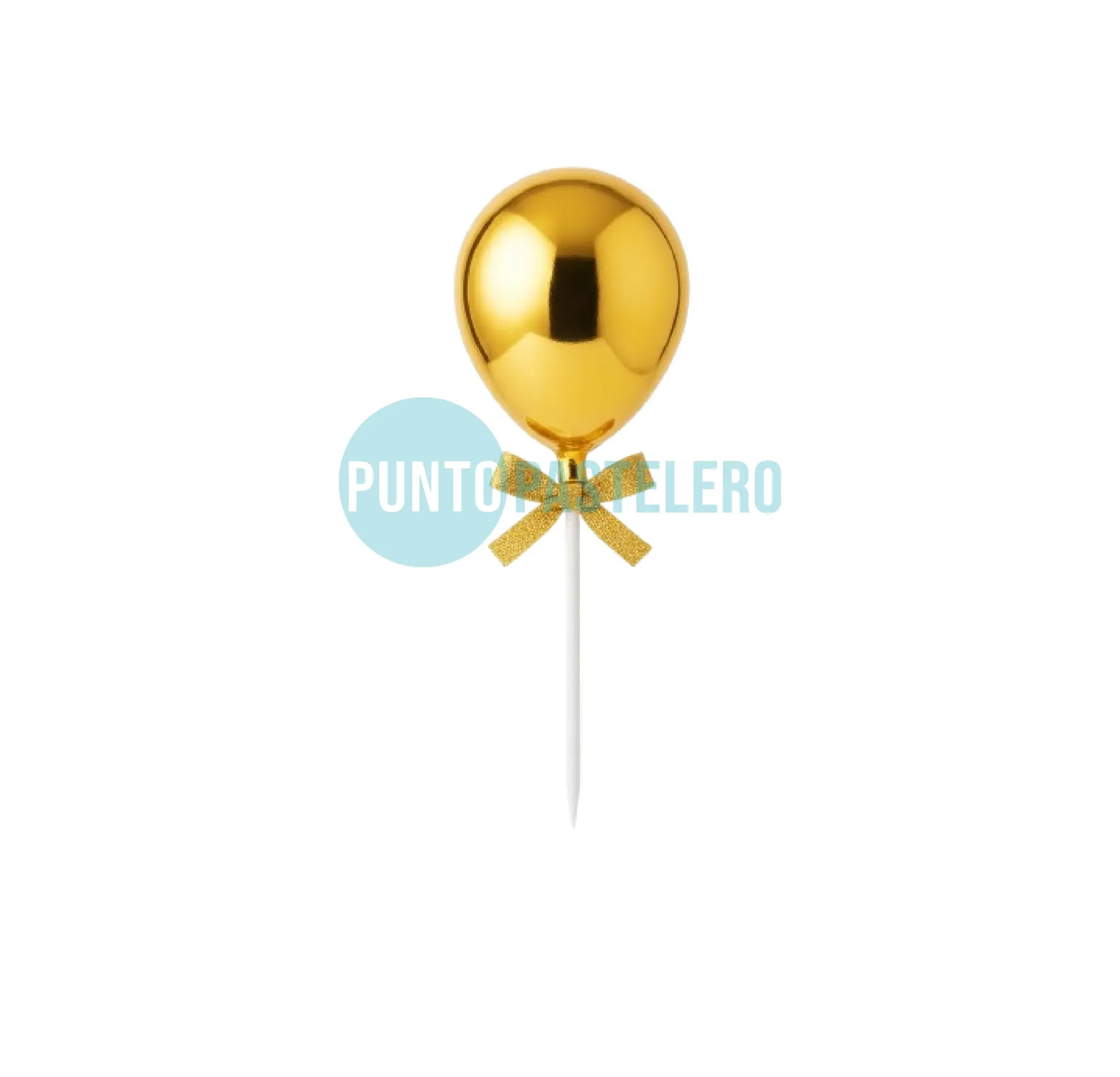  CAKE TOPPER GLOBO DORADO