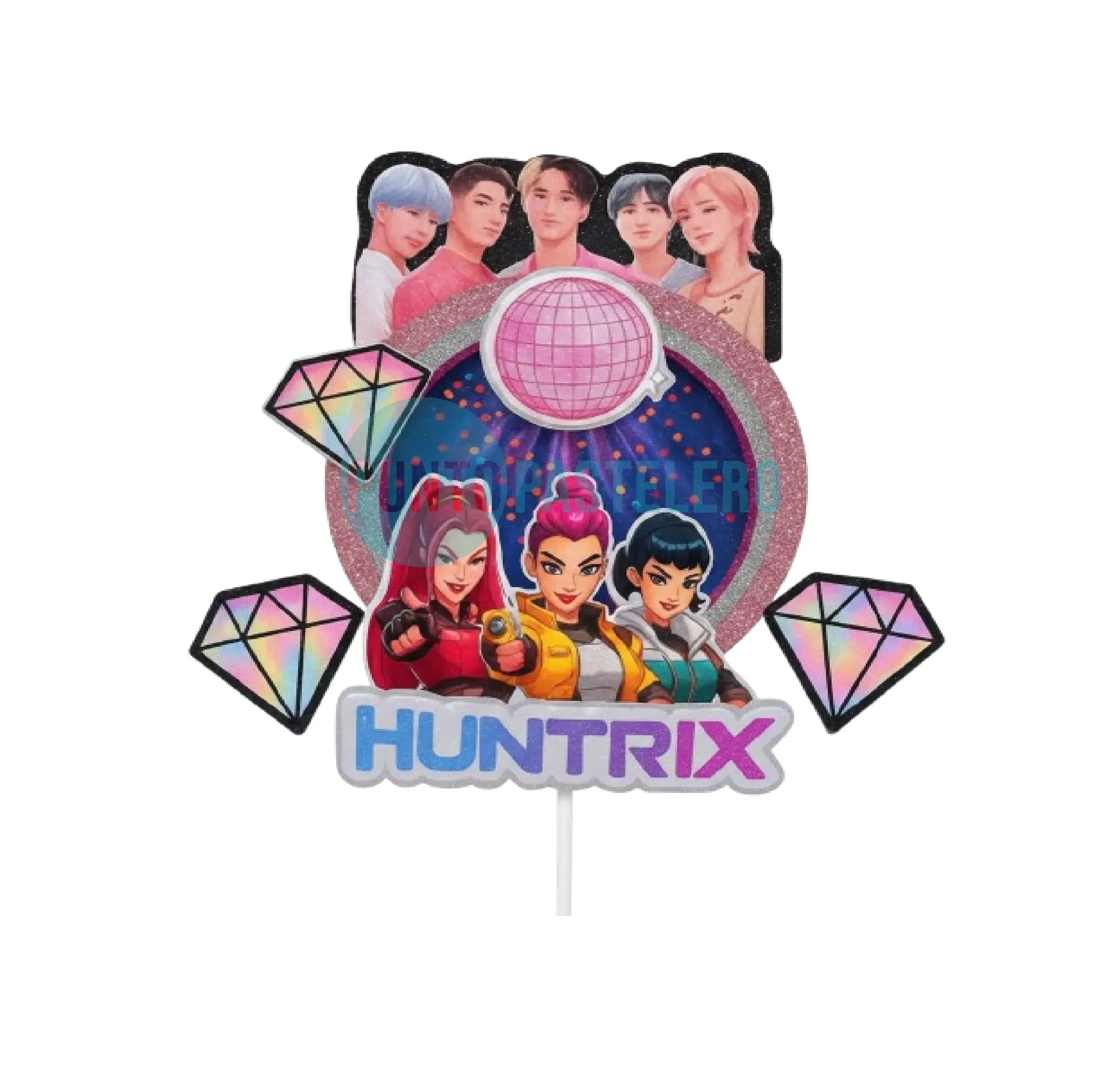 ADORNO CARTEL LAS GUERRERAS K-POP DEMON HUNTERS 3D CON GIBRE