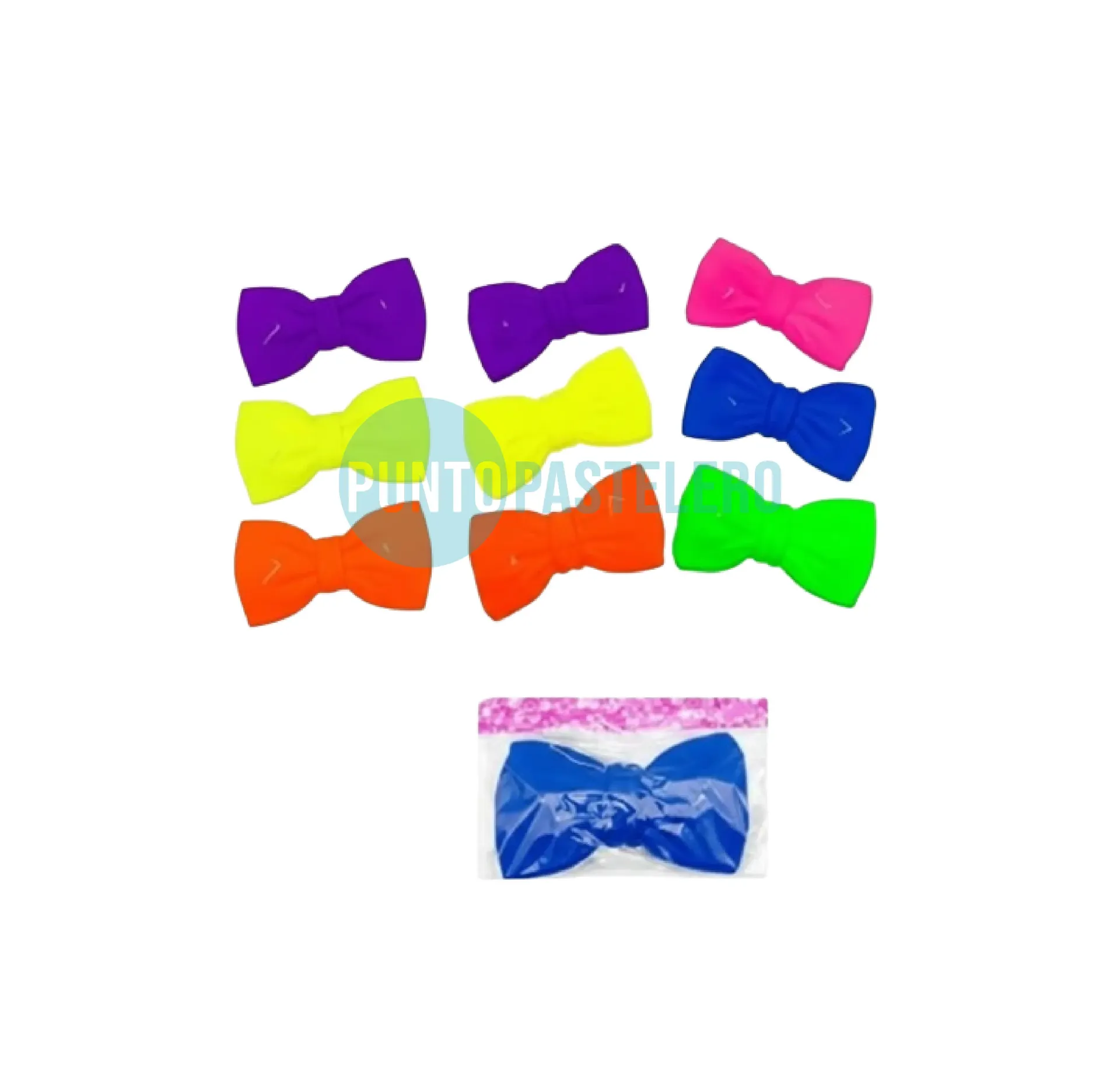 [ILC30] MOÑO LISO PLASTICO FLUO (10 U.)