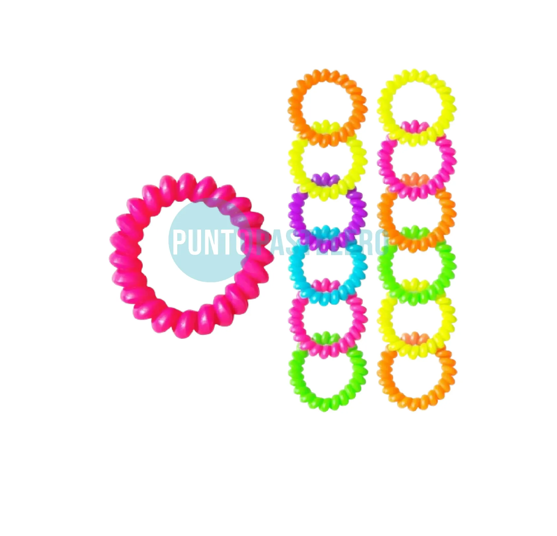 COLITA CABLE MULTICOLOR CHICA (X 10 U.)