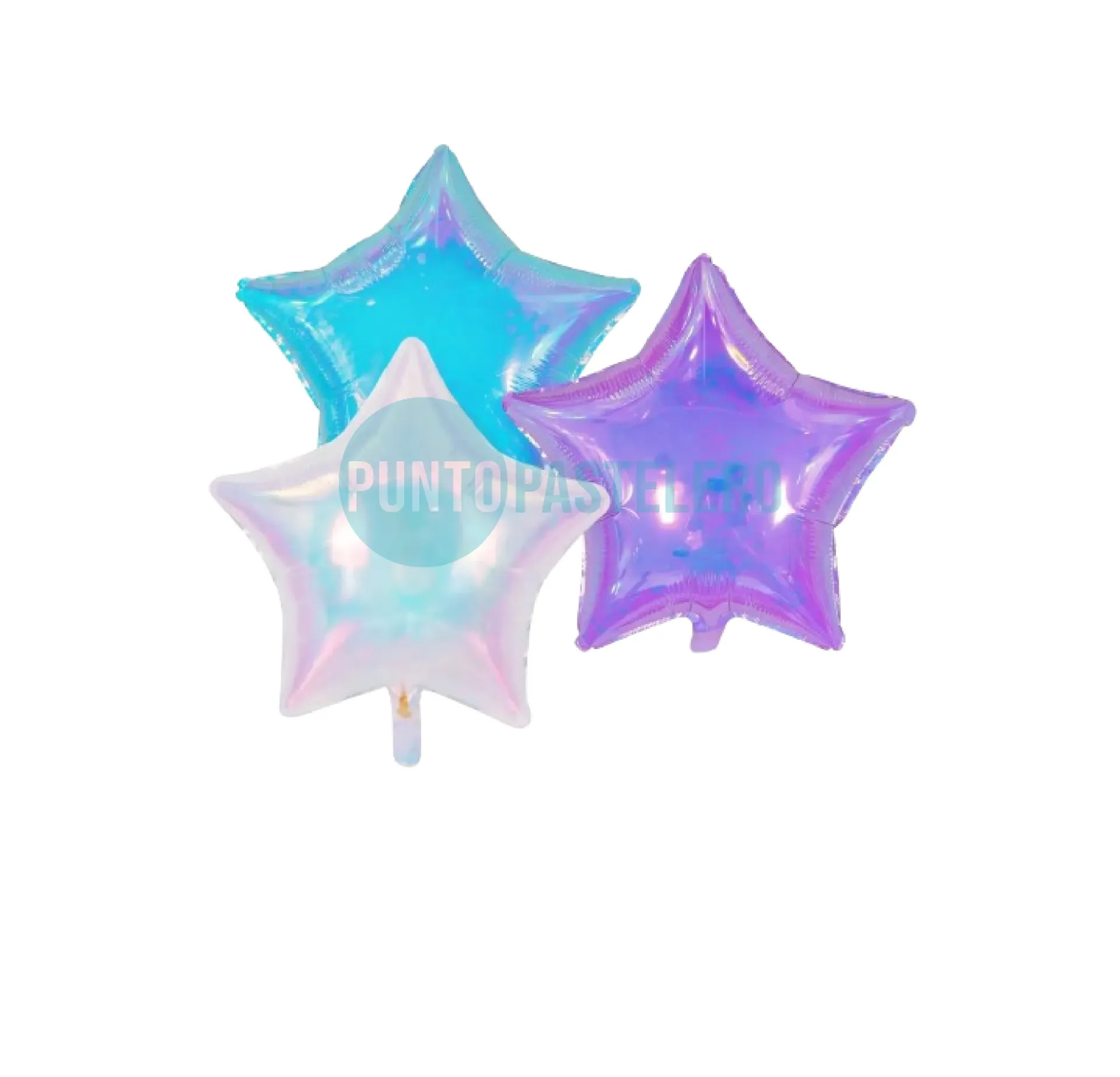 [7057250519359] GLOBO METALIZADO ESTRELLA IRIDISCENTE 18" (X 5 U.)