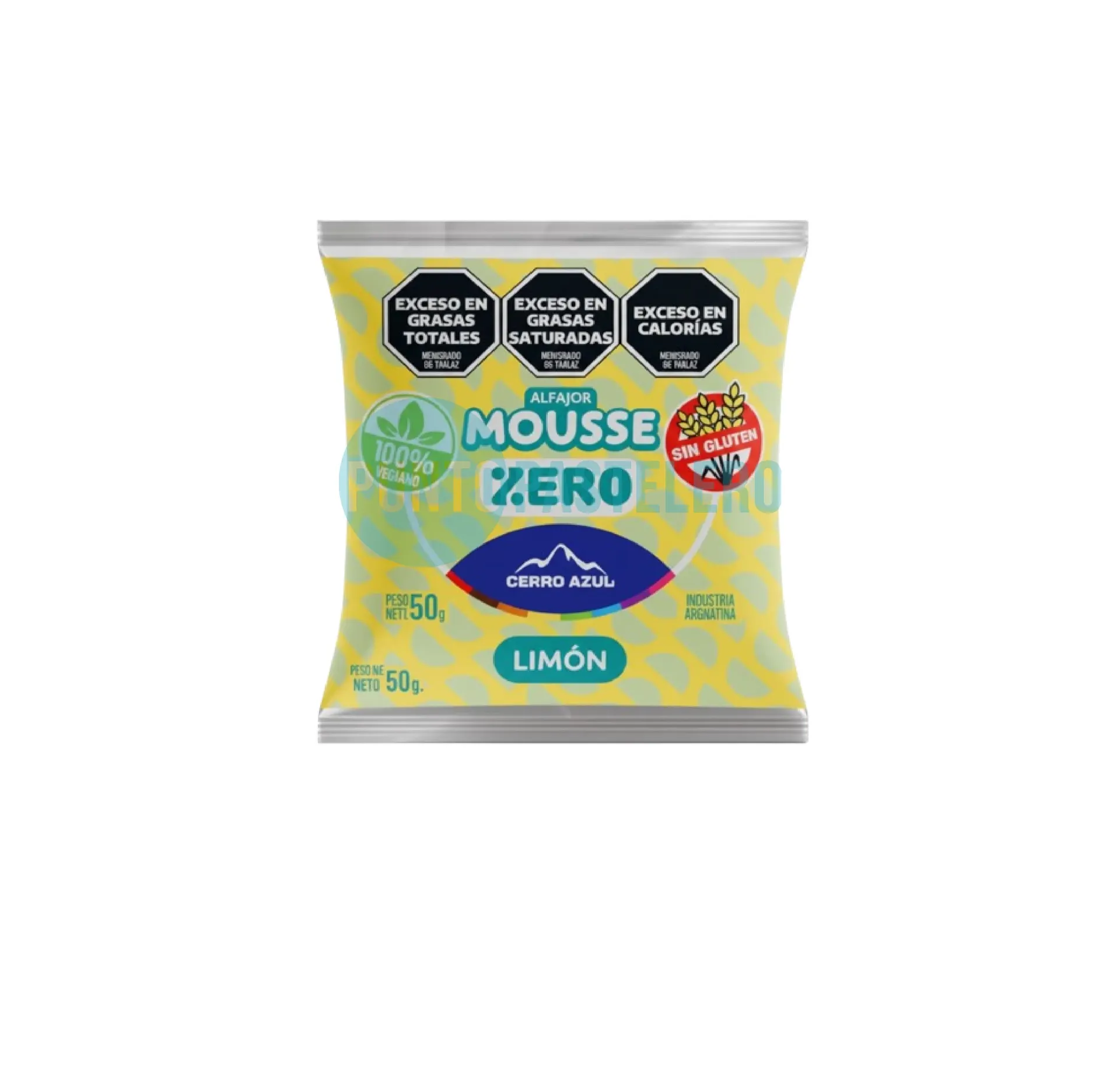 ALFAJOR MOKA CERRO AZUL (X 55 GR.) (SIN TACC) (SIN AZUCAR)