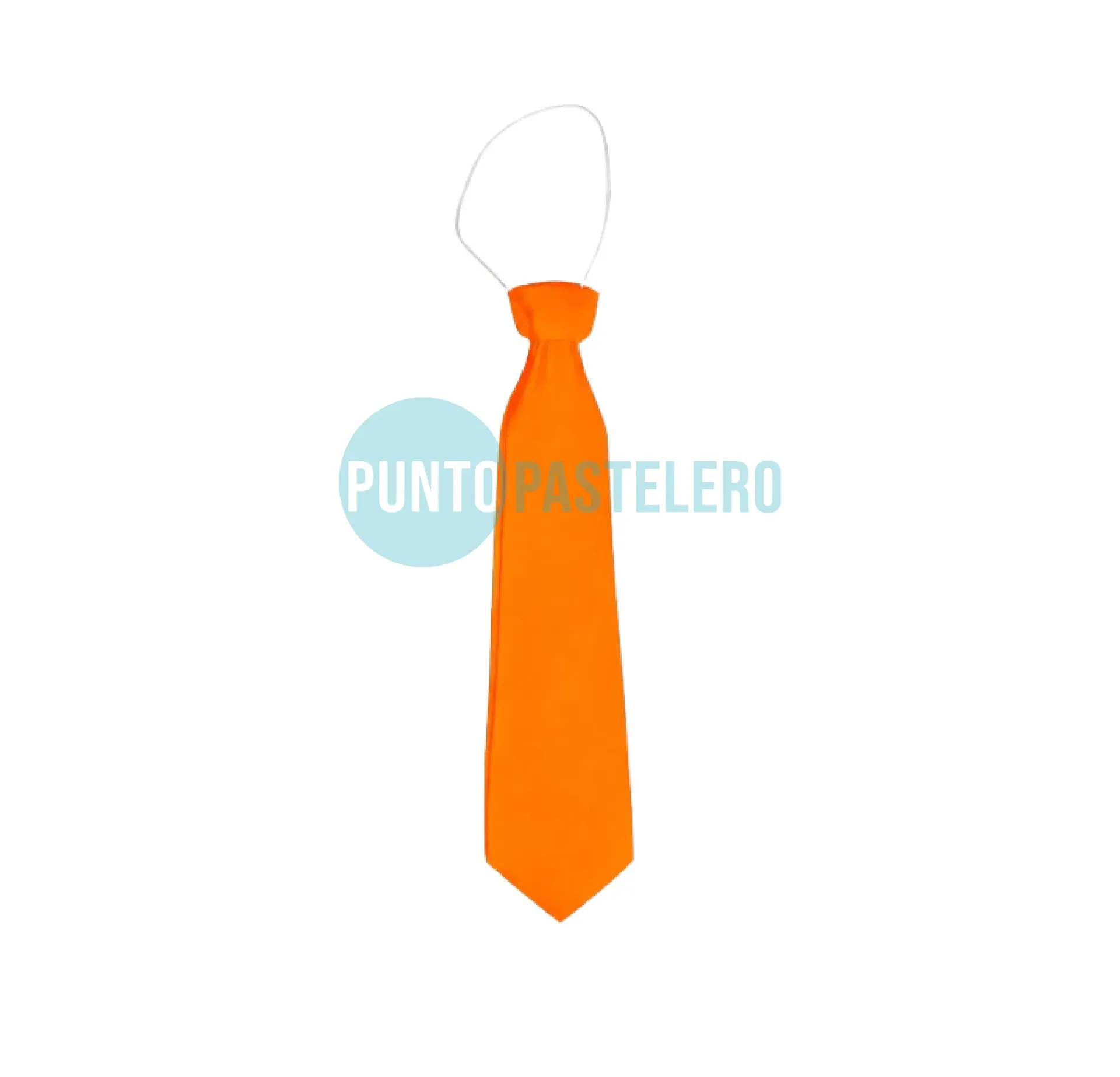 CORBATA PLASTICA NARANJA FLUO (PARTY STORE)