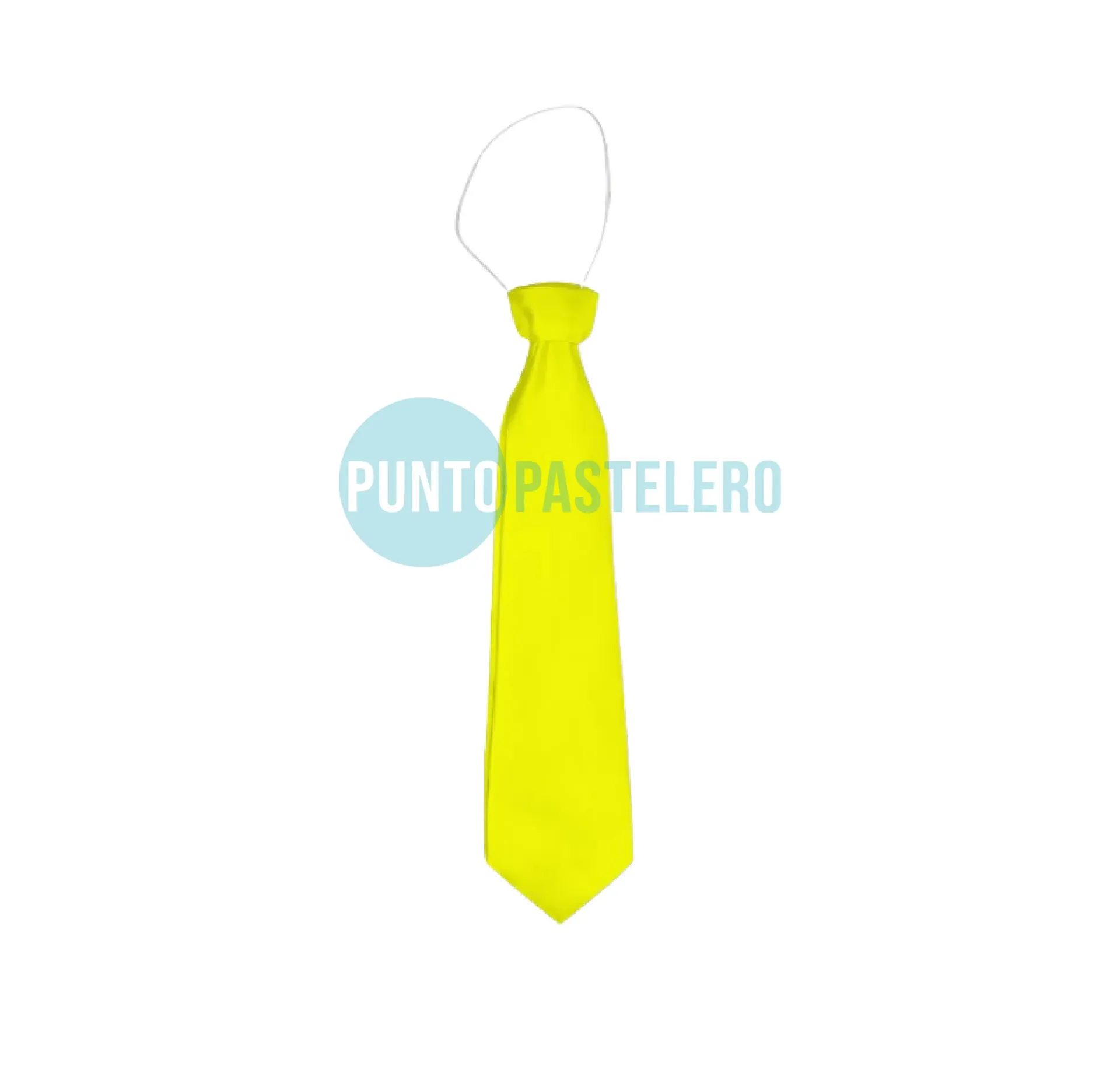 CORBATA PLASTICA AMARILLO FLUO (PARTY STORE)