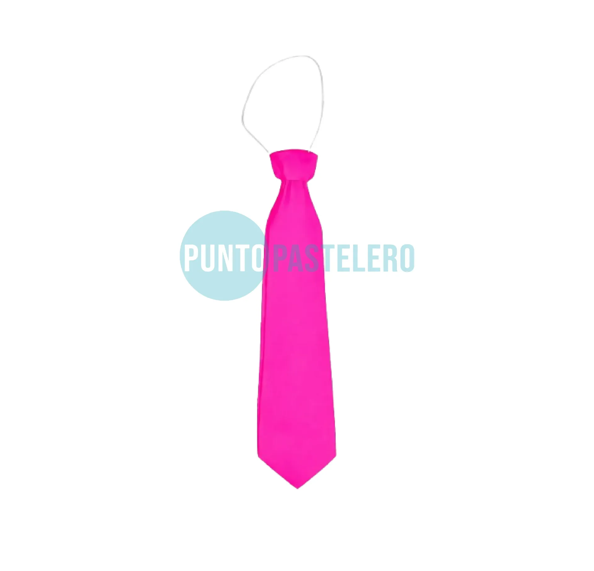 CORBATA PLASTICA ROSA FLUO (PARTY STORE)
