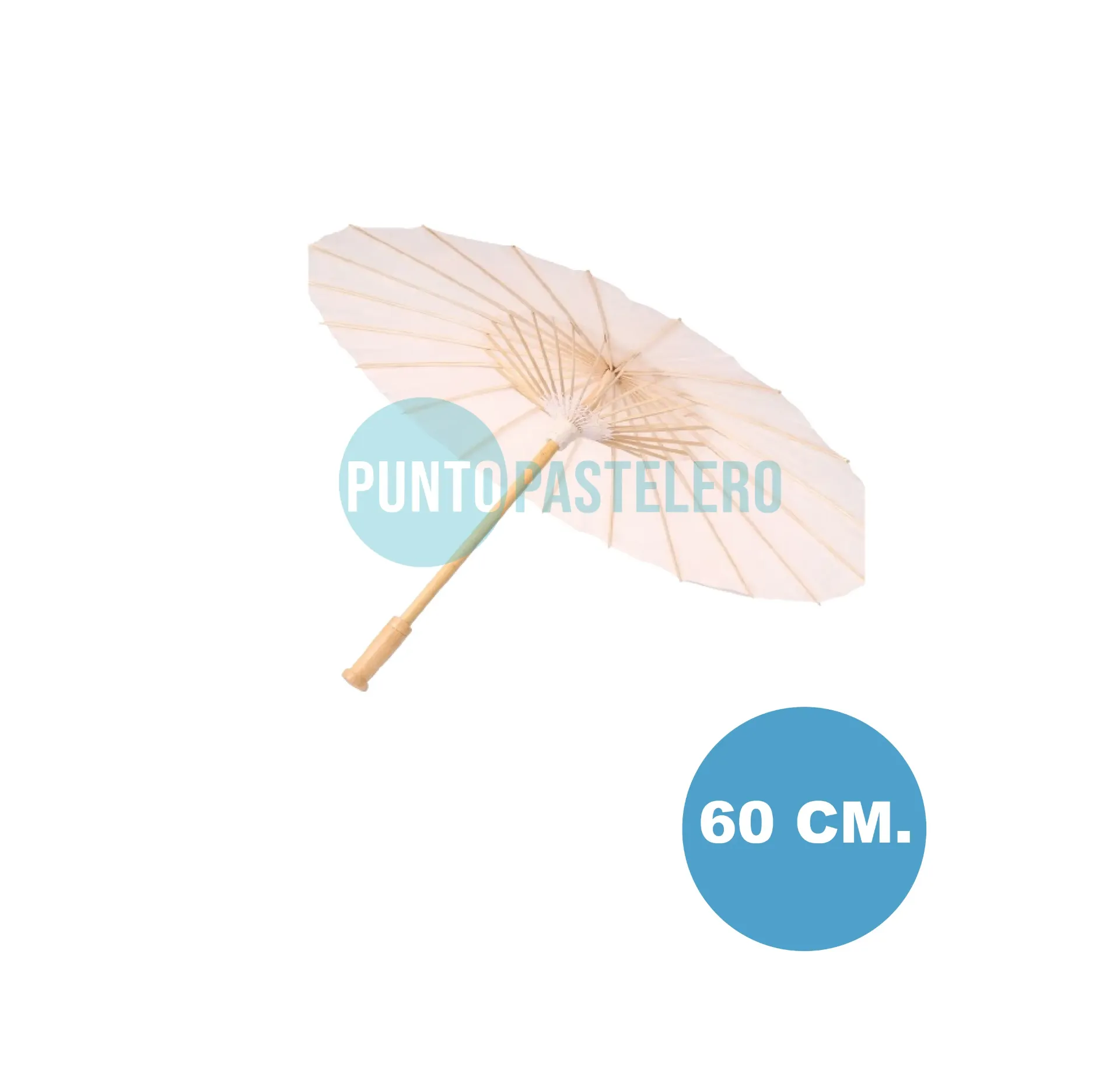 PARAGUAS DE PAPEL Y BAMBOO 60 CM (PARTY STORE)