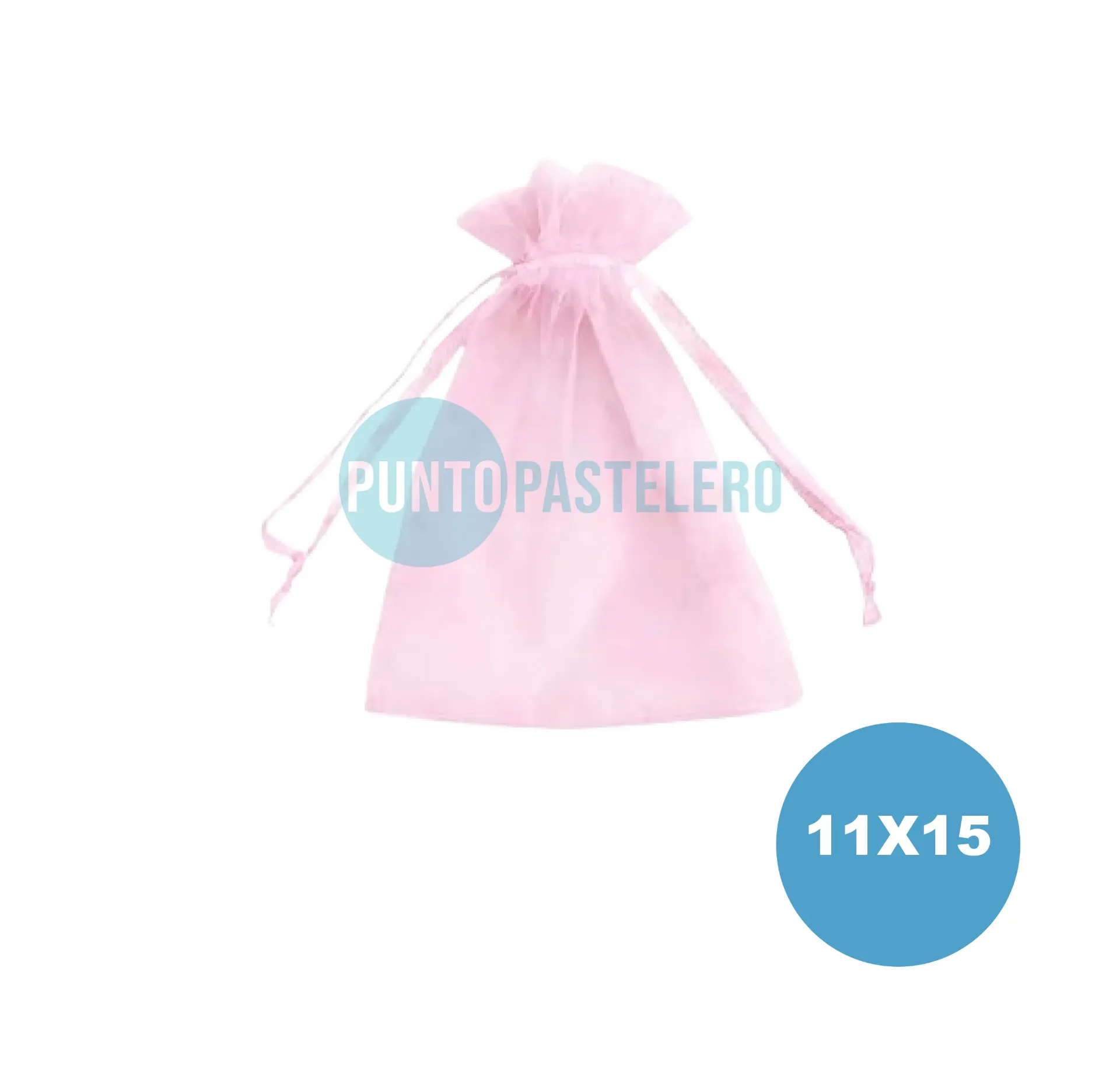 [11X15R] BOLSA ORGANZA ROSA (11X15 CM) (X 10 U.)