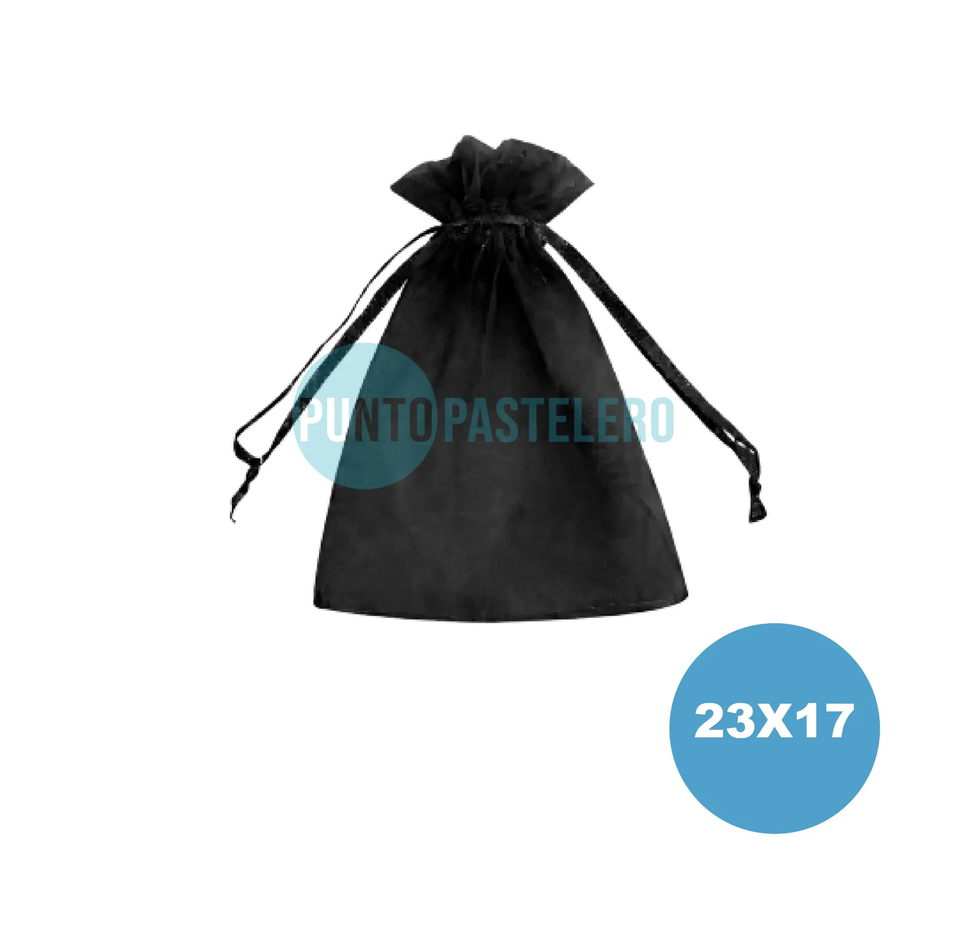 BOLSA ORGANZA NEGRA (23X17 CM)