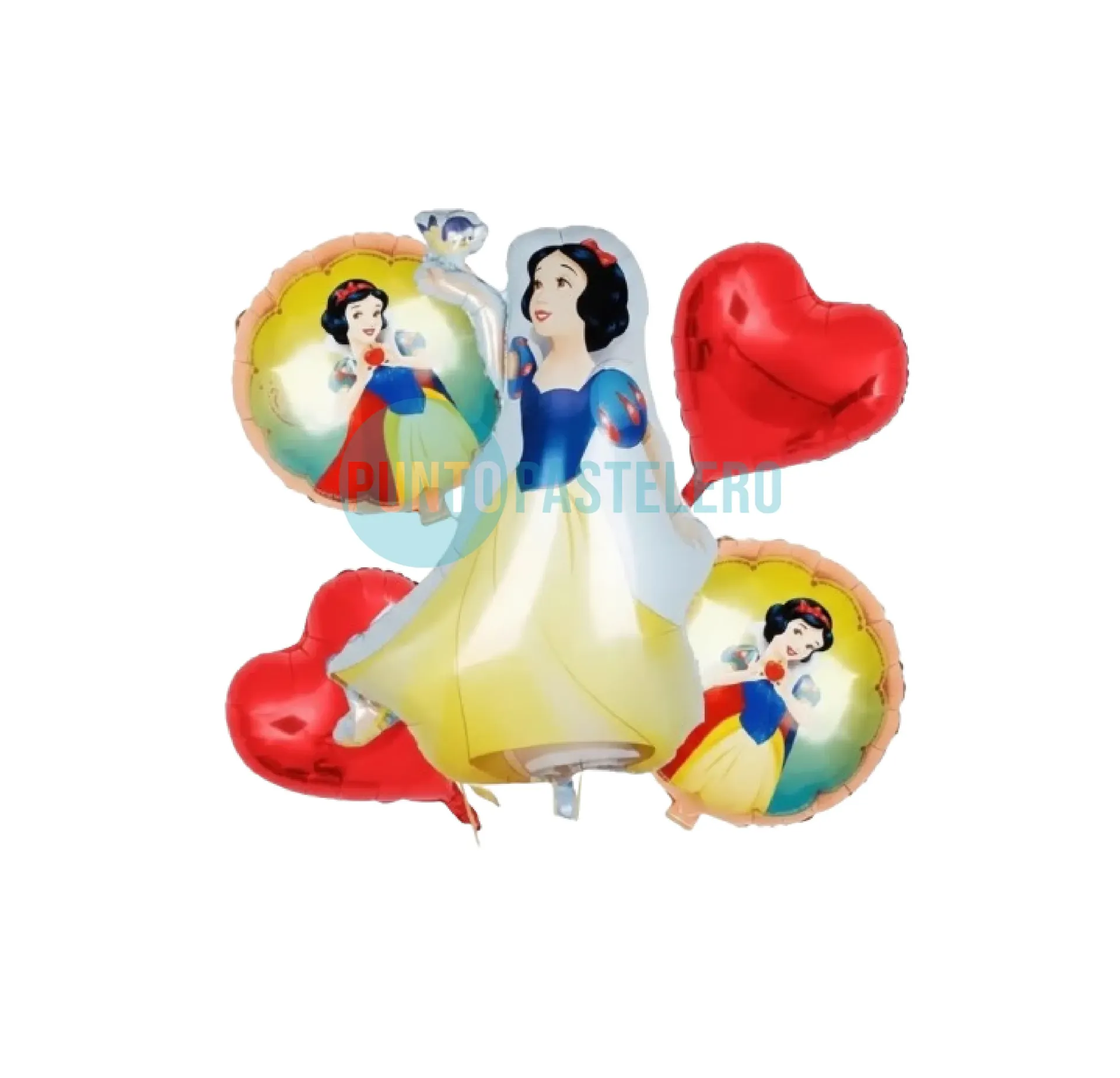 SET DE GLOBOS BLANCANIEVES (5 PIEZAS)