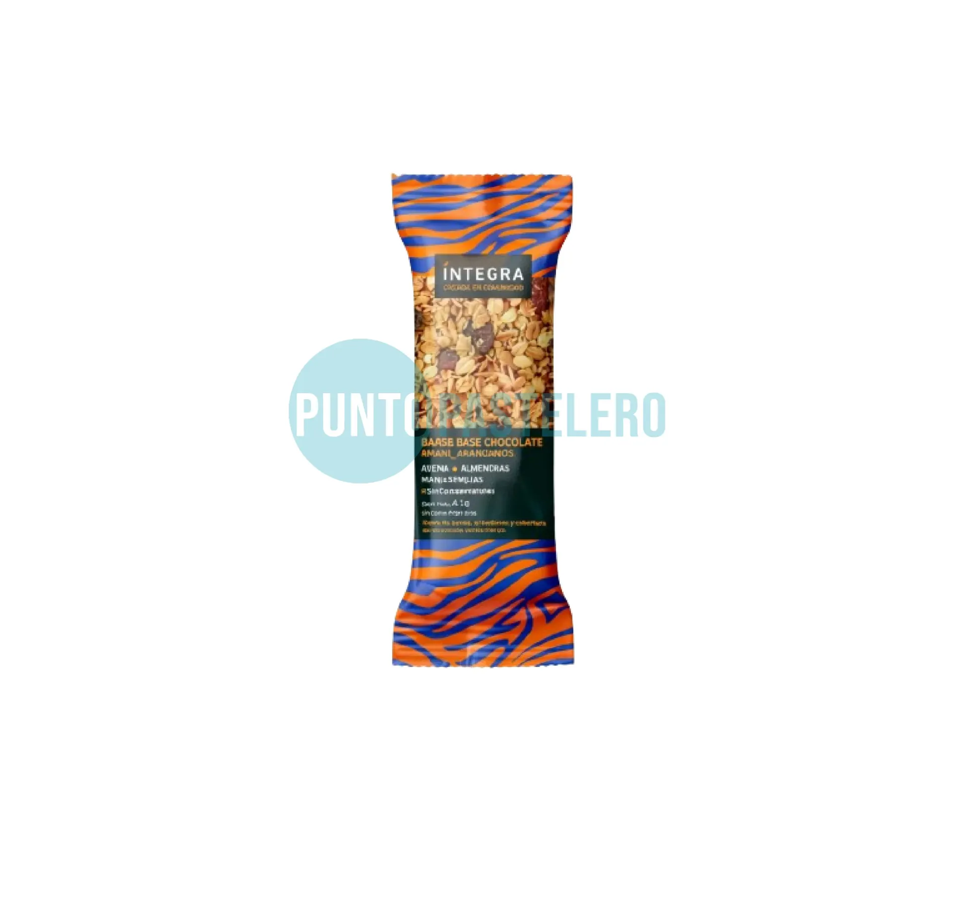 BARRA DE CEREAL INTEGRA MANI ARANDANOS Y CHOCOLATE (X 41 GR.)