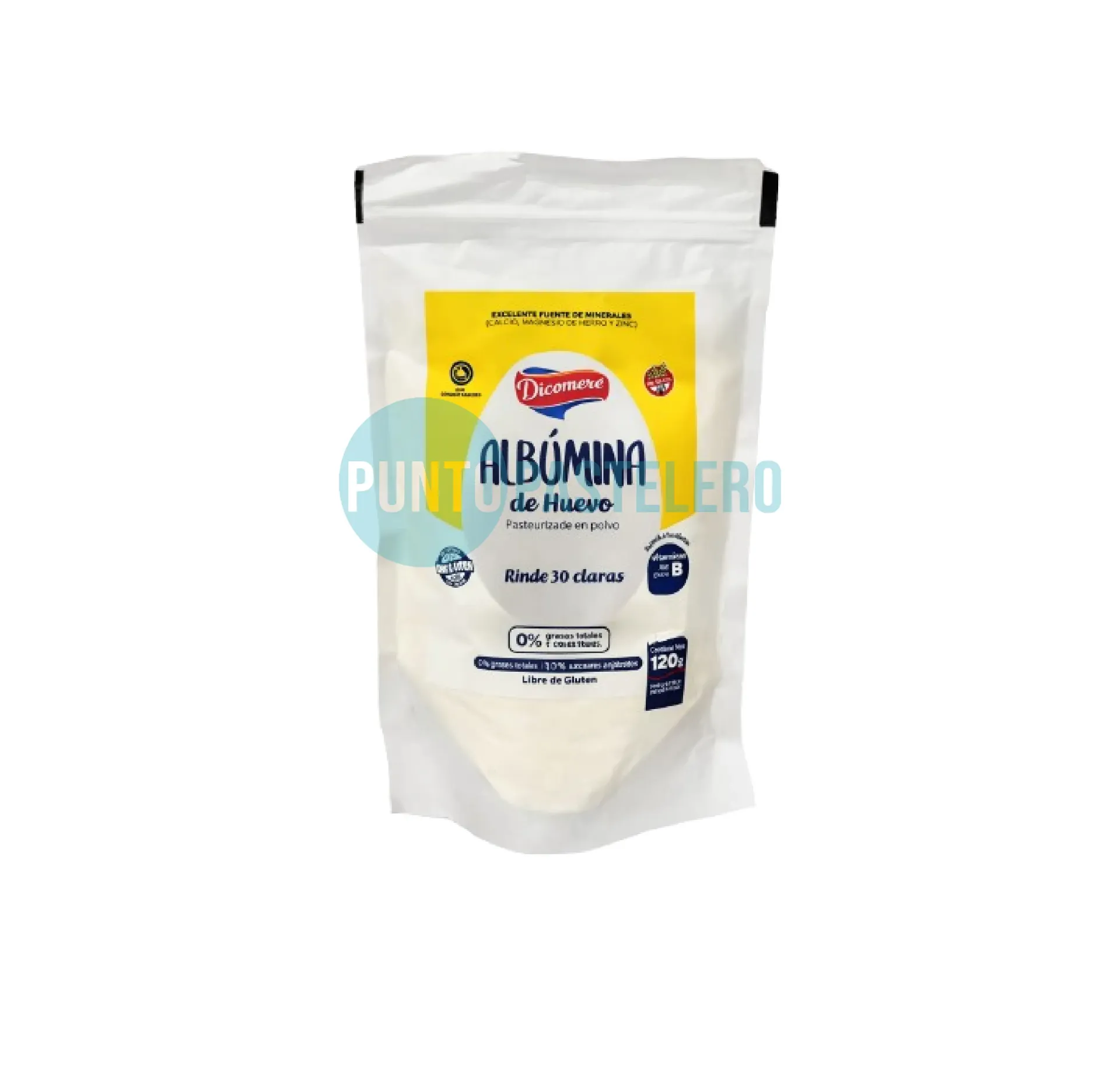 ALBUMINA DE HUEVO DICOMERE (X 120 GR.) (SIN TACC)