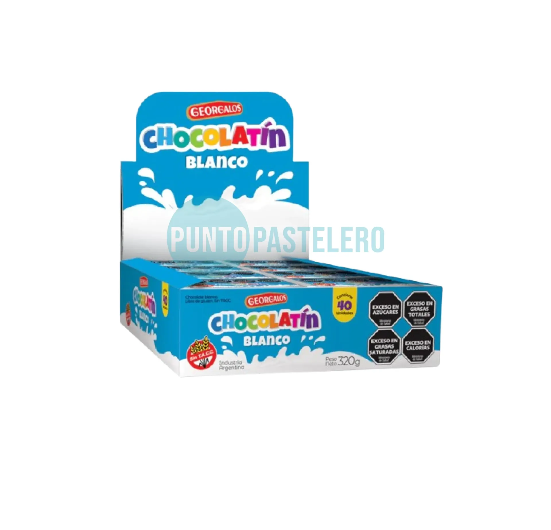 CHOCOLATIN GEORGALOS BLANCO (X 40 U.)