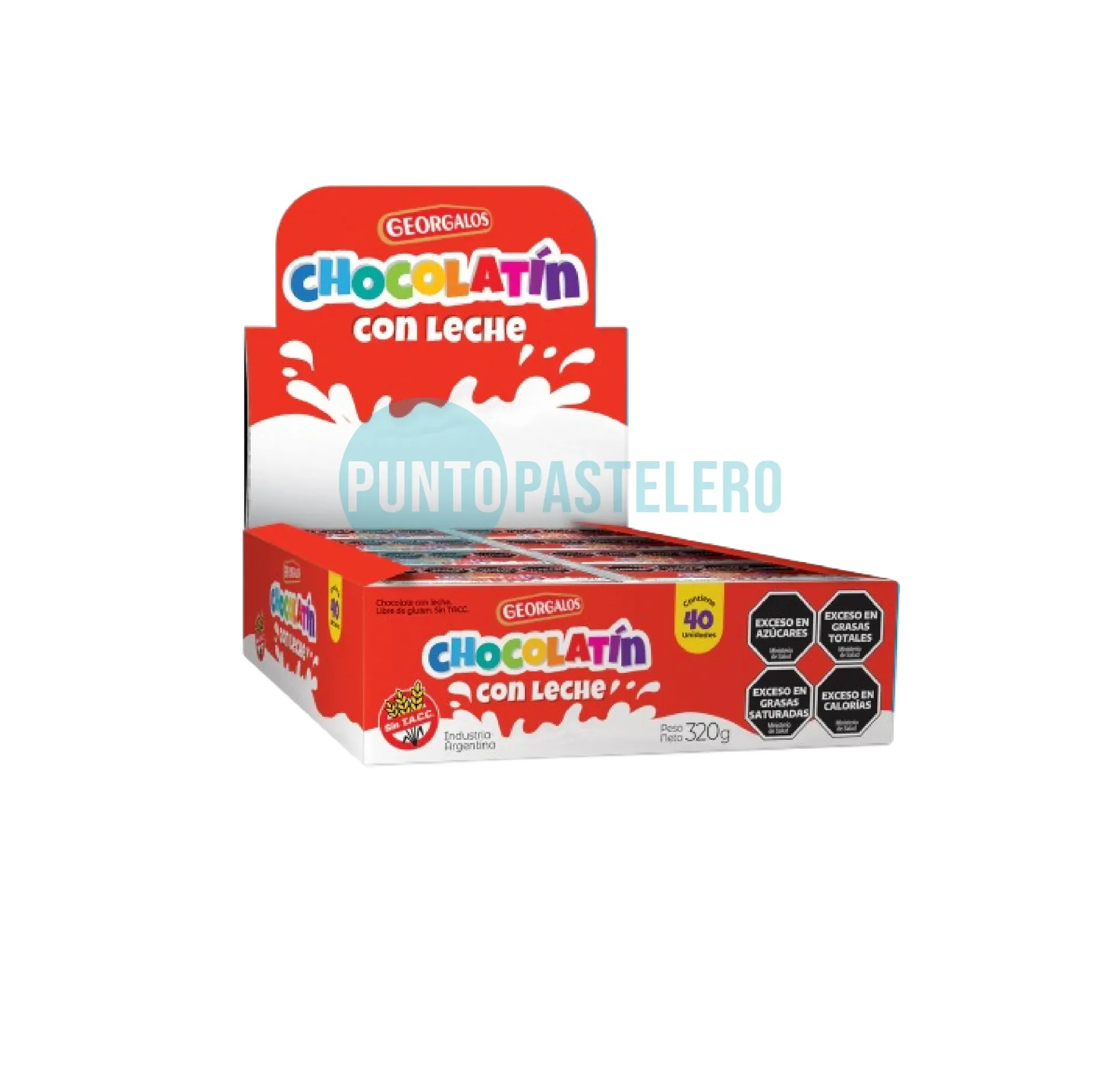 CHOCOLATIN GEORGALOS CON LECHE (X 40 U.)