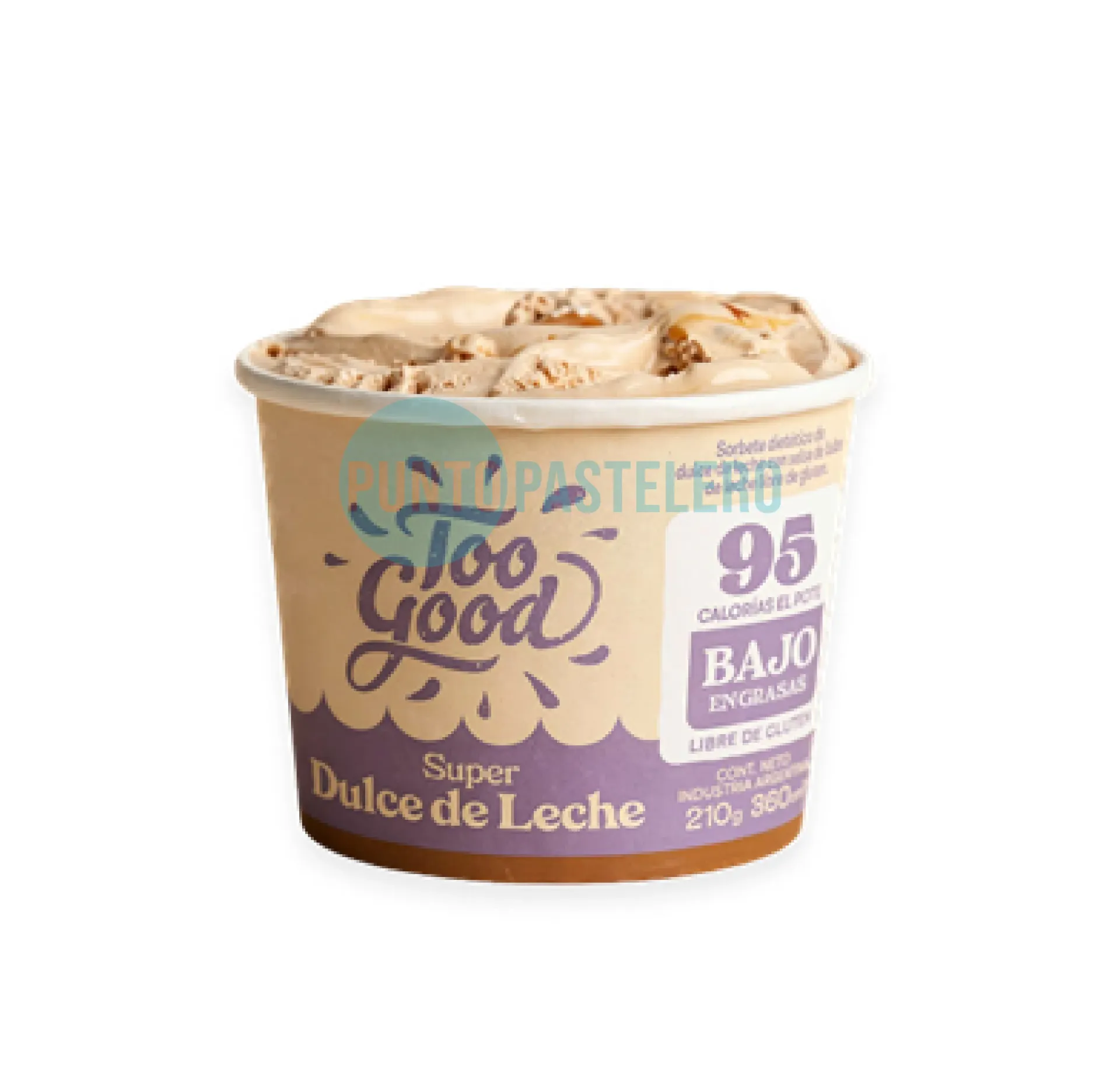 HELADO BAJO EN CALORIAS SUPER DULCE DE LECHE TOO GOOD (X 210 GR.) (SIN TACC) (SIN AZUCAR)