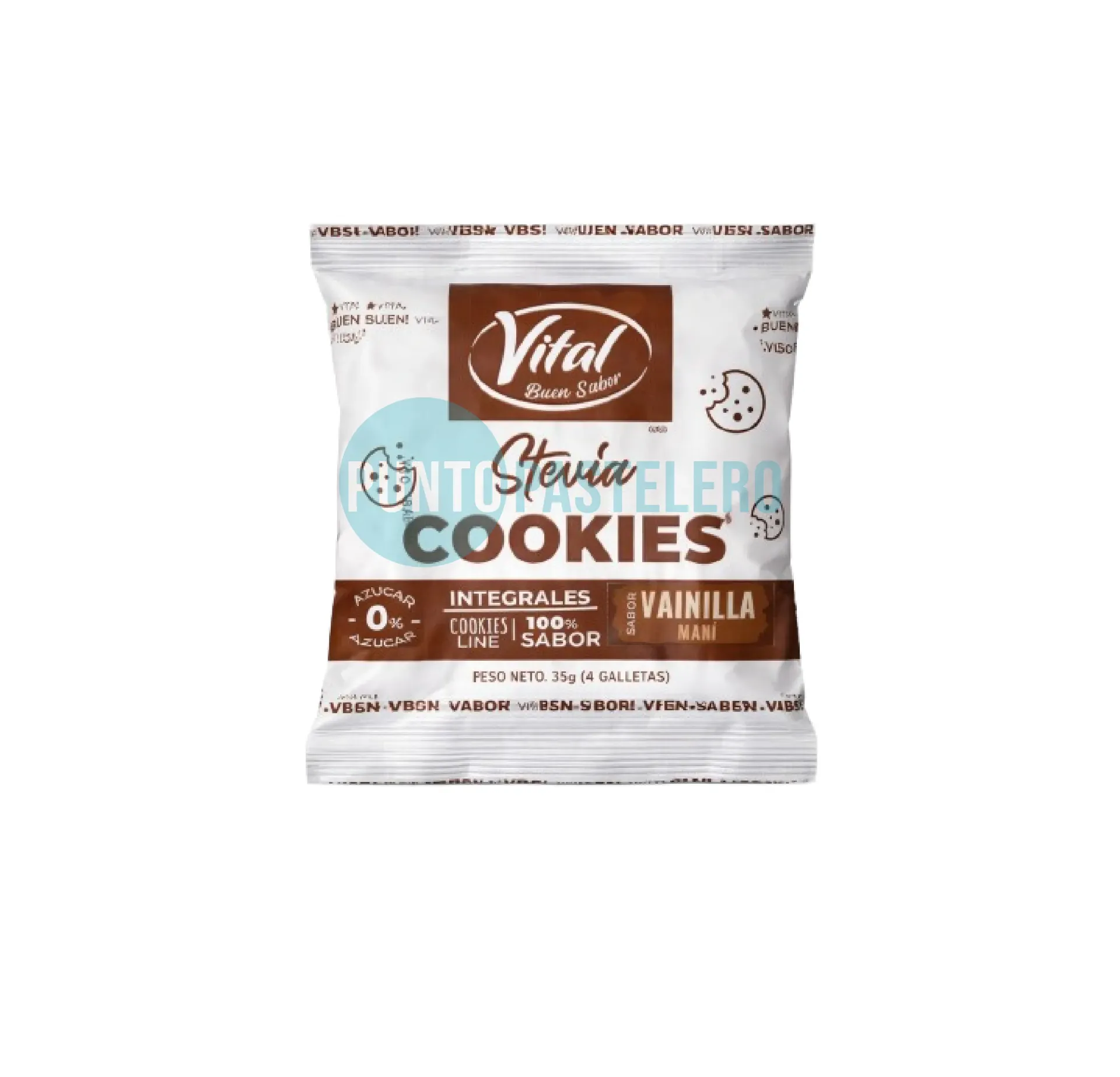 GALLETITAS VITAL INTEGRALES VAINILLA Y MANI (X 75 GR.) (SIN AZUCAR)