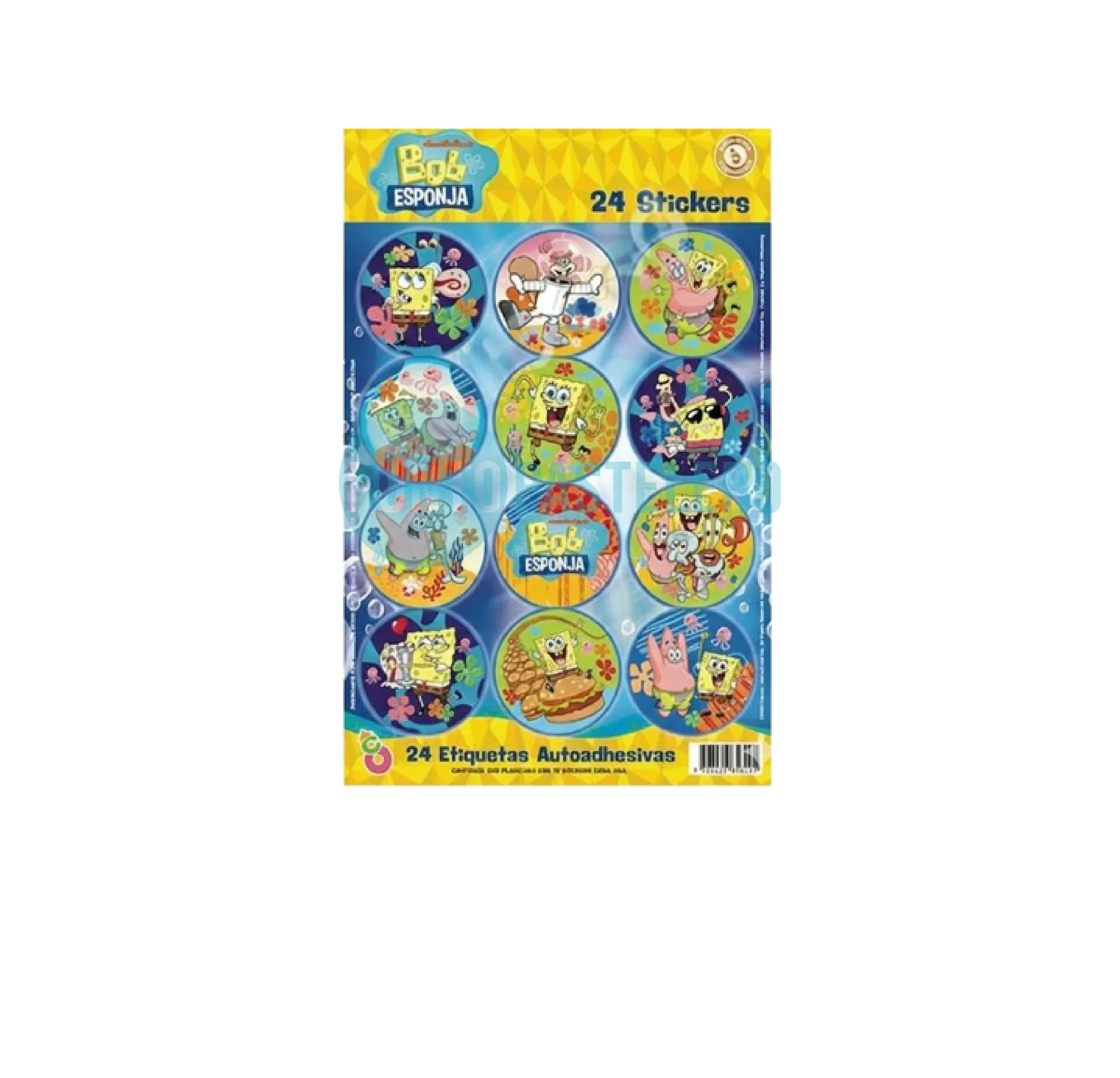 STICKERS BOB ESPONJA (24 U.)