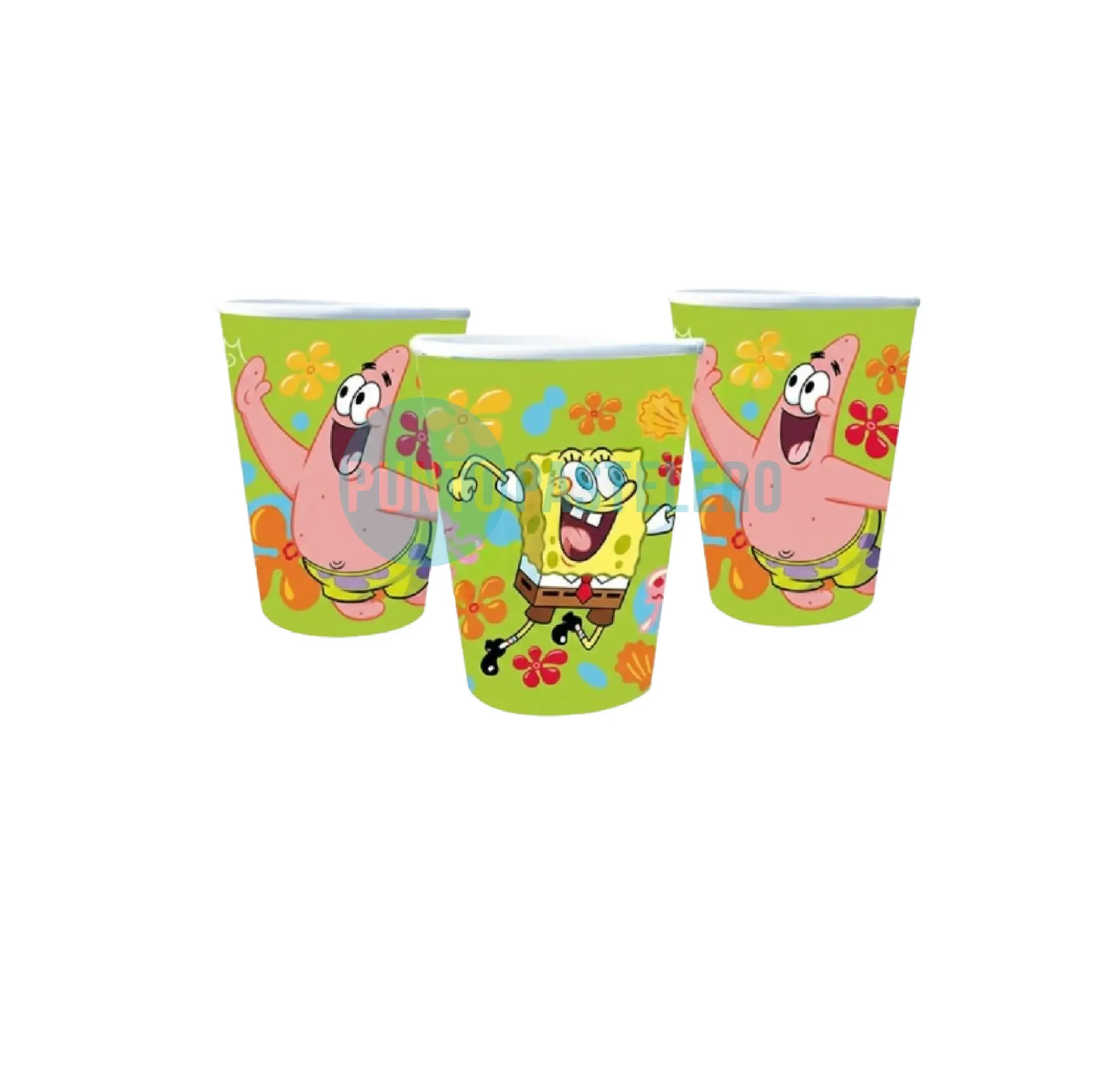 VASO POLIPAPEL BOB ESPONJA (8 U.)