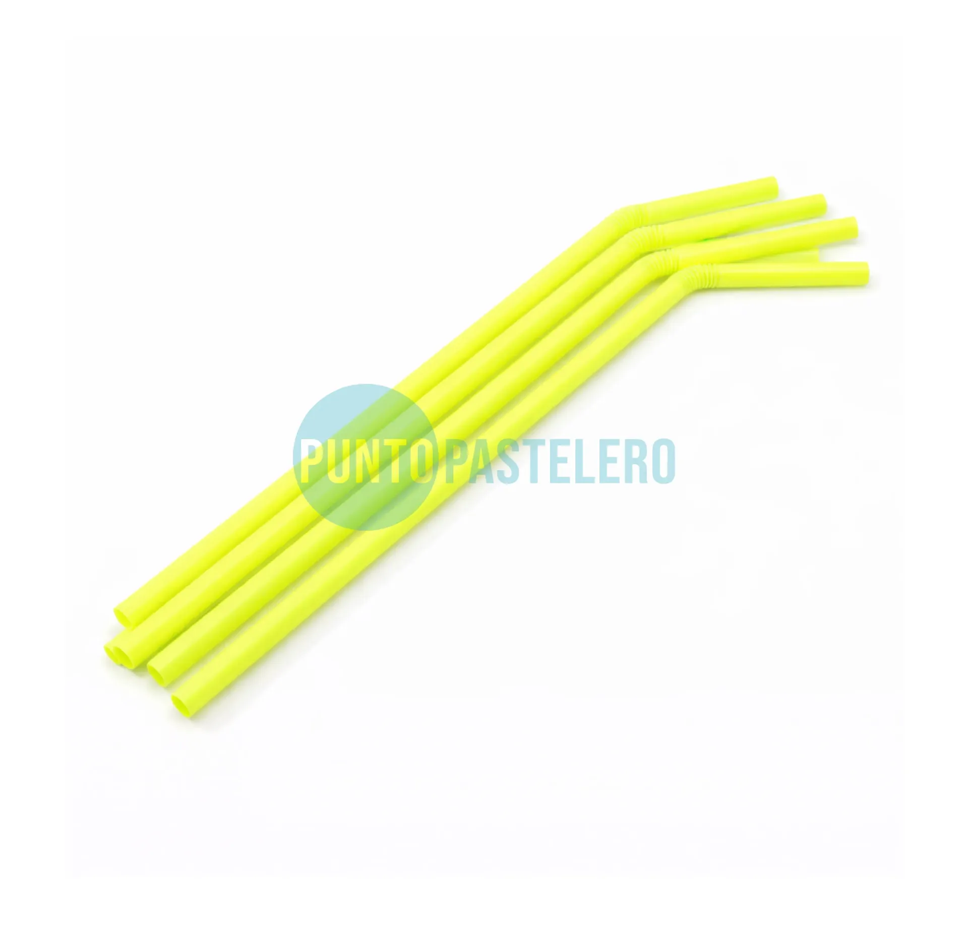 [000000041658] SORBETE FLEXIBLE BIODEGRADABLE AMARILLO FLUO (X 80 U.)