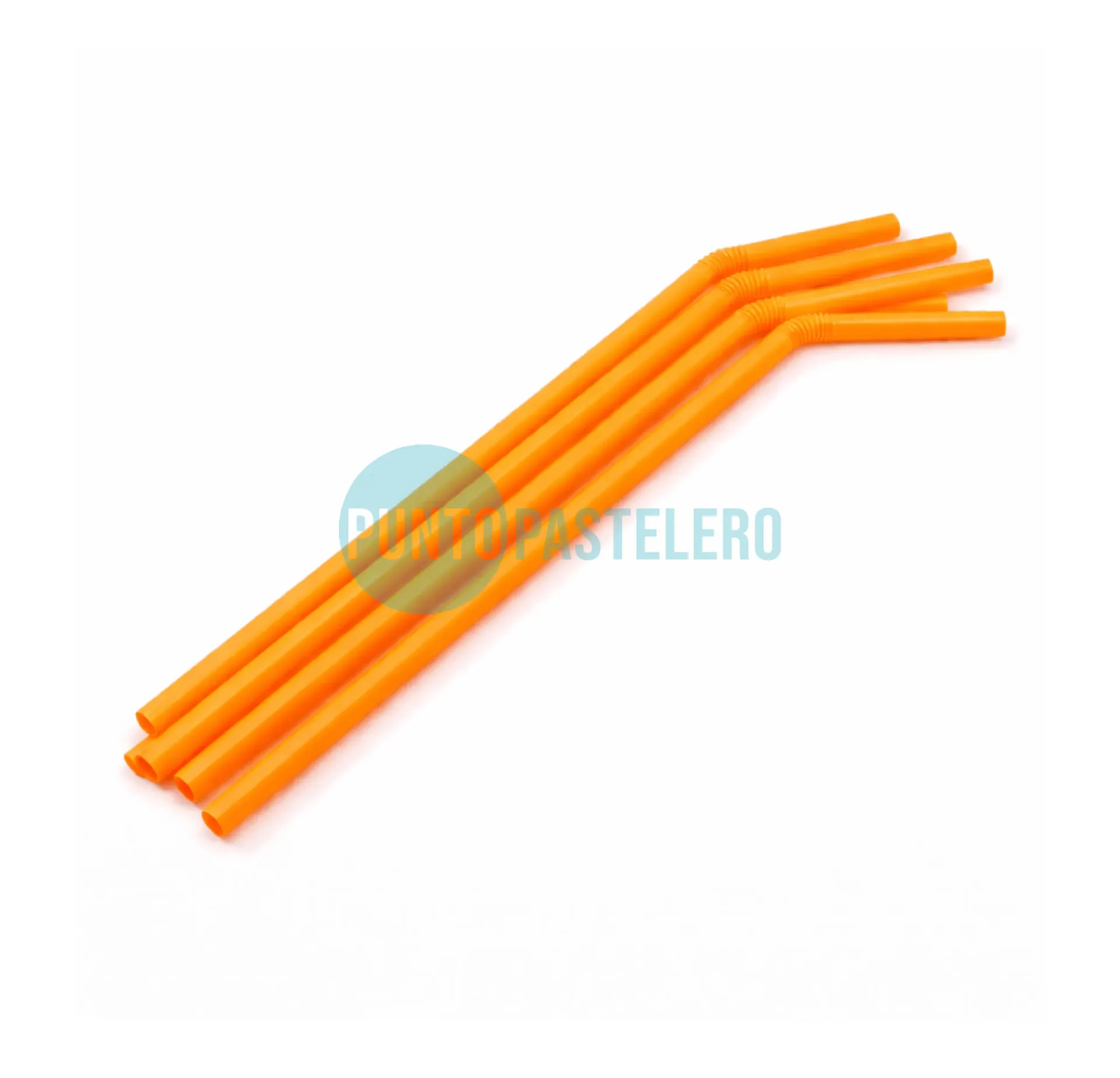 [000000041659] SORBETE FLEXIBLE BIODEGRADABLE NARANJA FLUO (X 80 U.)