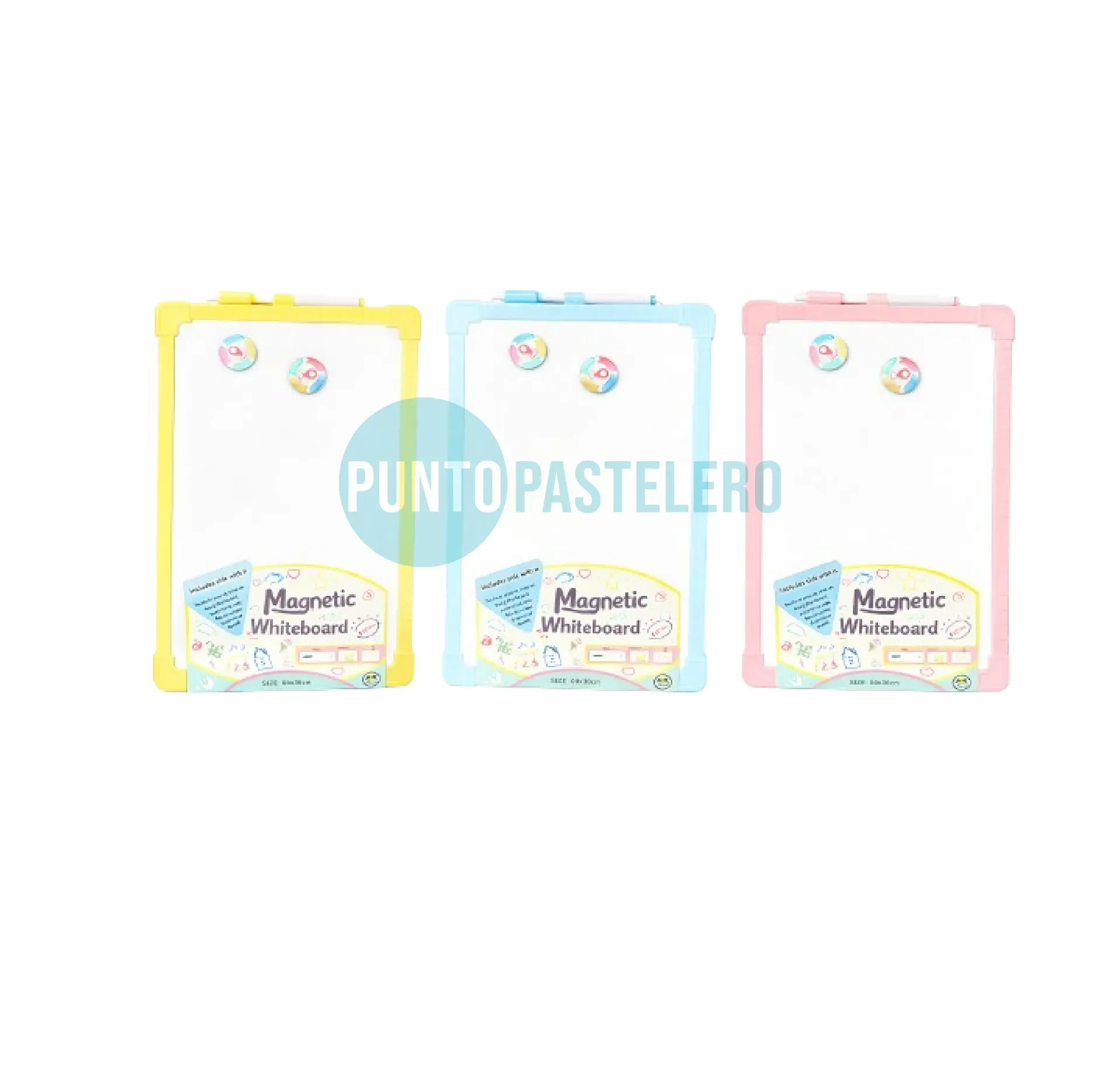 PIZARRA IMANTADA MAGNETICA BLANCA DOBLE FAZ (20X30 CM)