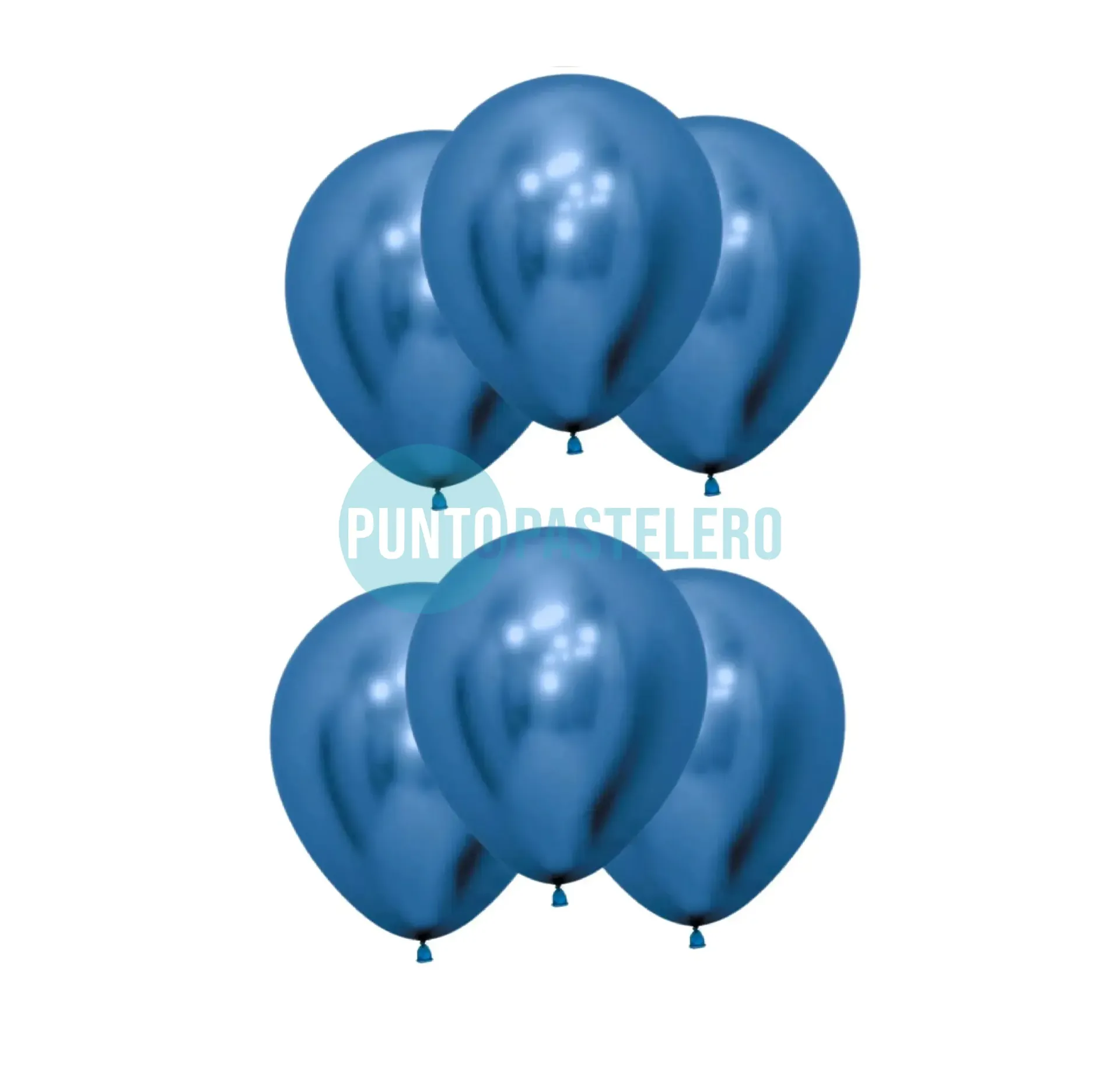 GLOBO GLOBOX CROMO 5" AZUL (X 25 U.)