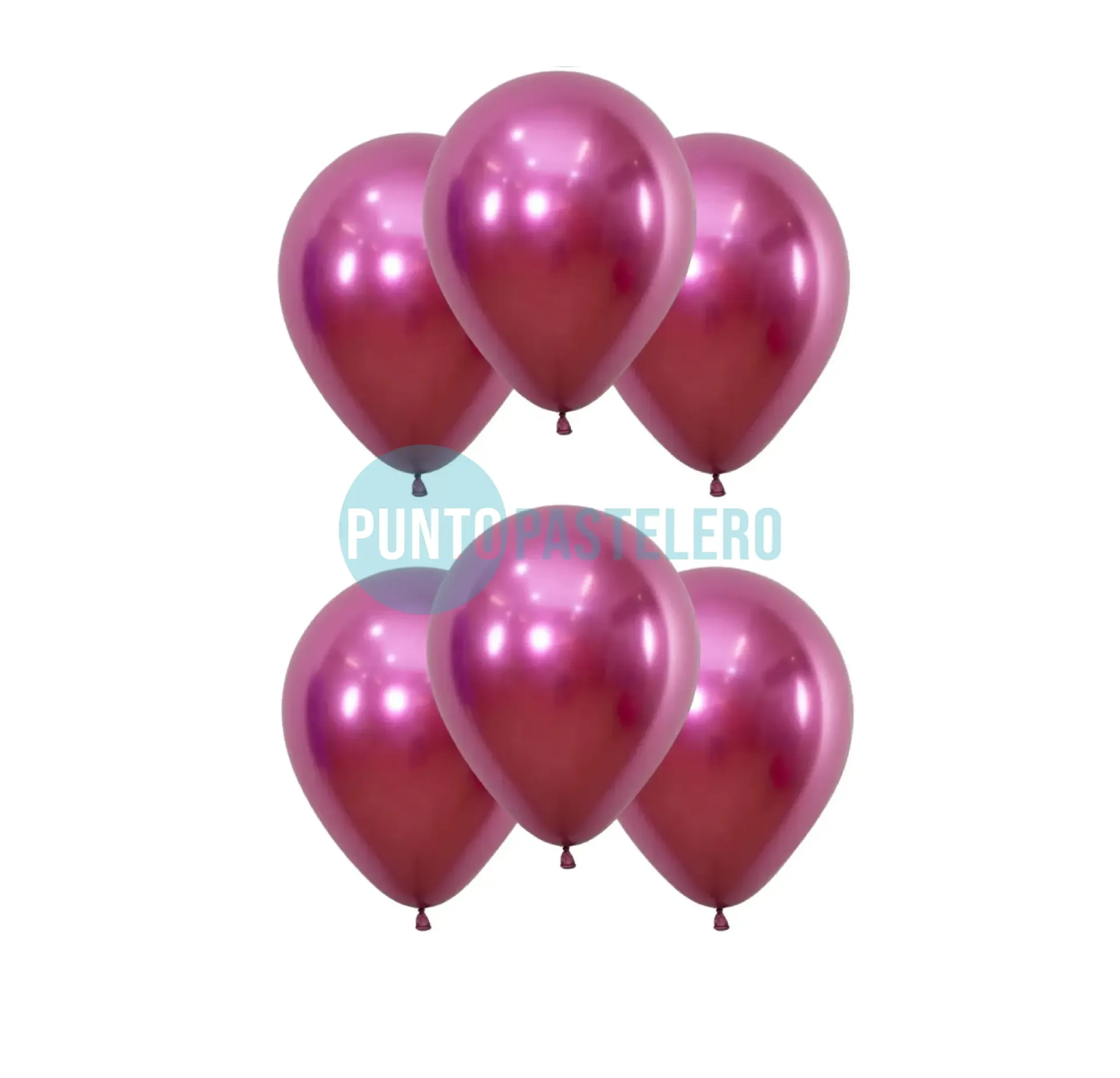 GLOBO GLOBOX CROMO 5" FUCSIA (X 25 U.)
