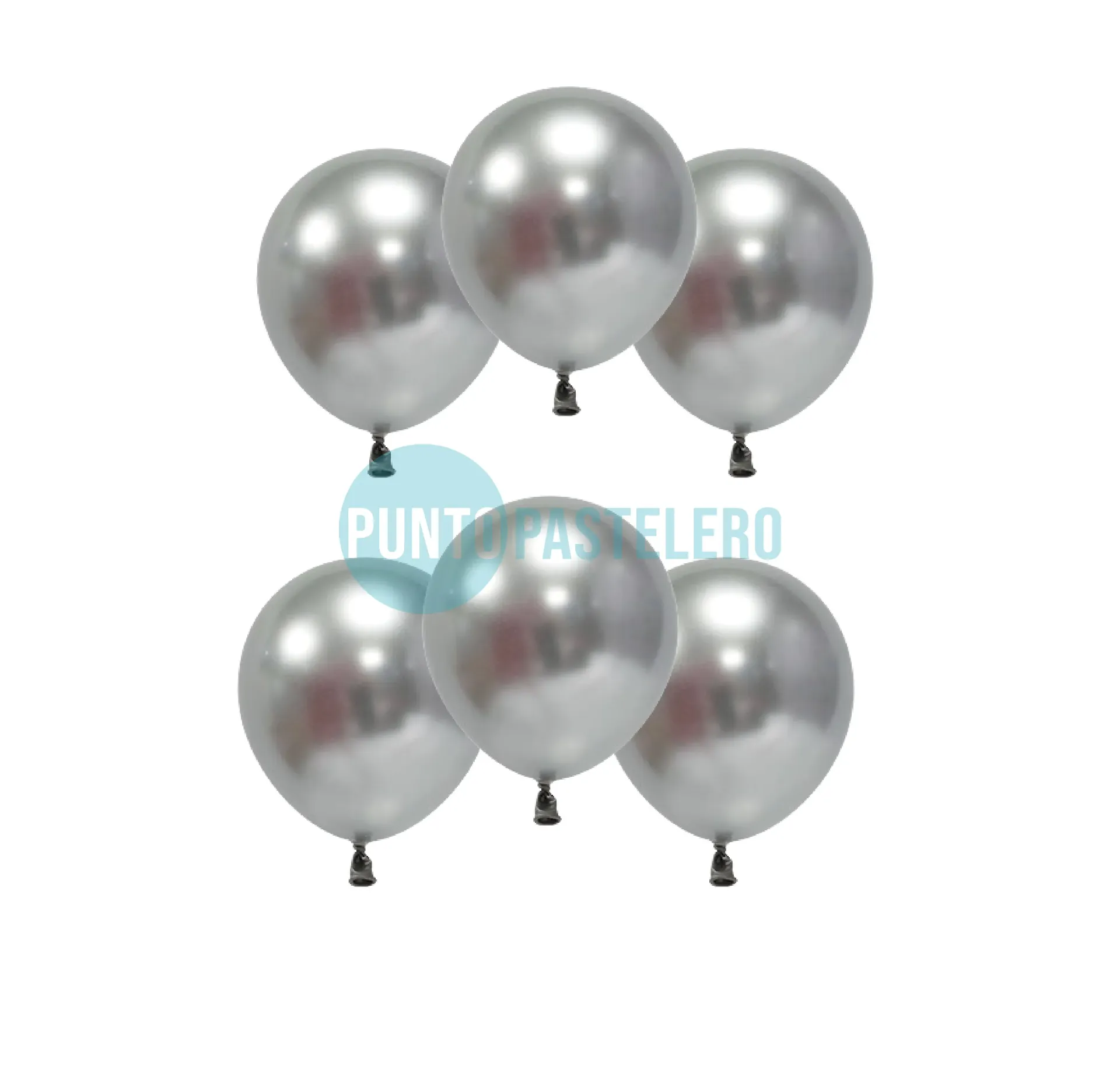 GLOBO GLOBOX CROMO 5" PLATA (X 25 U.)