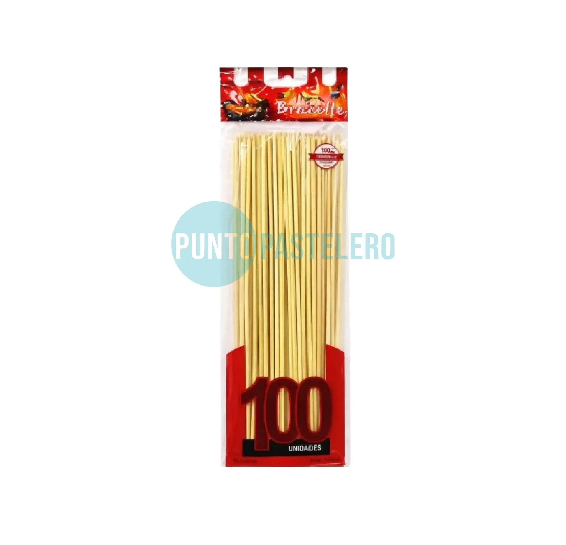 PALITOS DE BROCHETTE 30 CM (X 100 U.) (PARTY STORE)