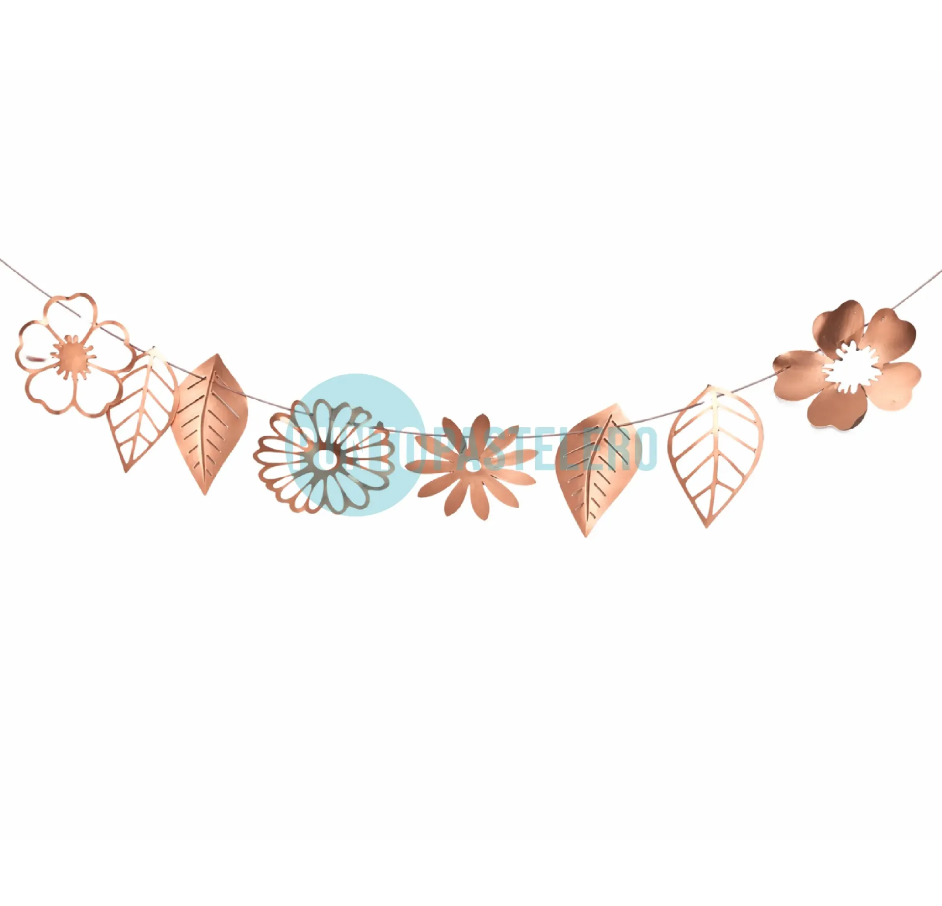 GURNALDA HOJAS DECORATIVAS ROSA GOLD