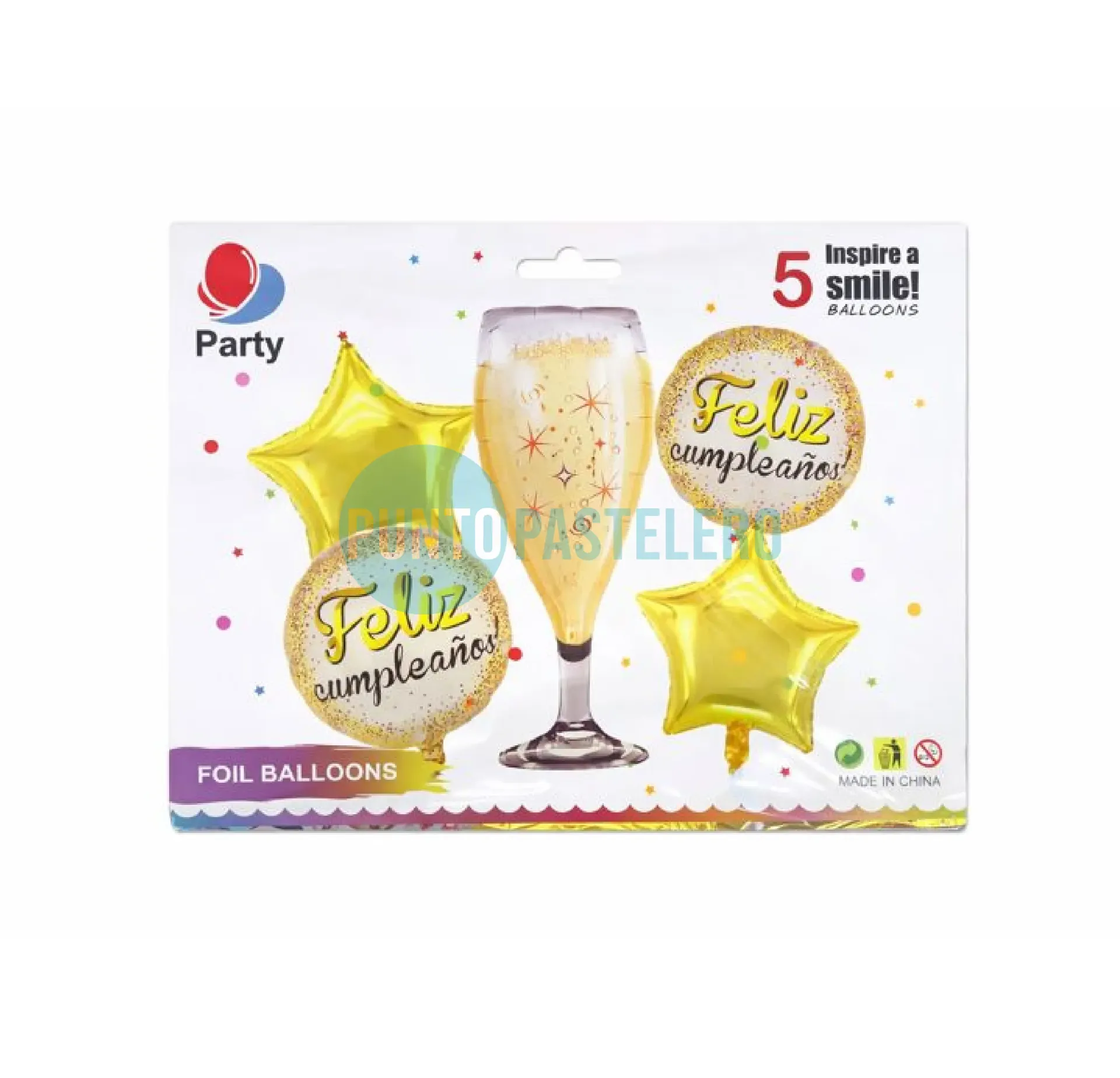 [BRDS] SET DE GLOBOS BRINDIS (5 PZ)