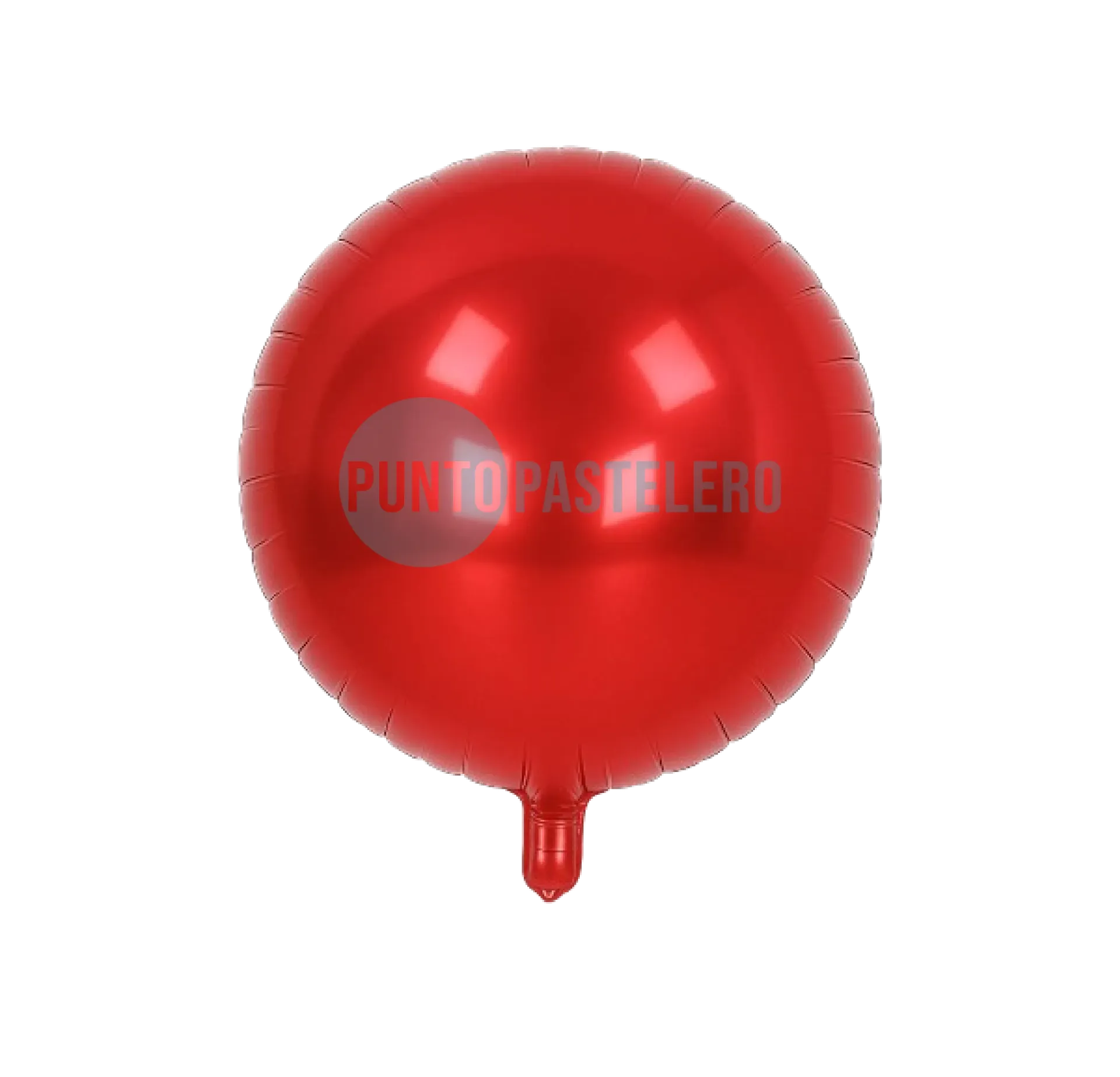 [REROX1] GLOBO REDONDO METALIZADO ROJO (46 CM) [23-5]