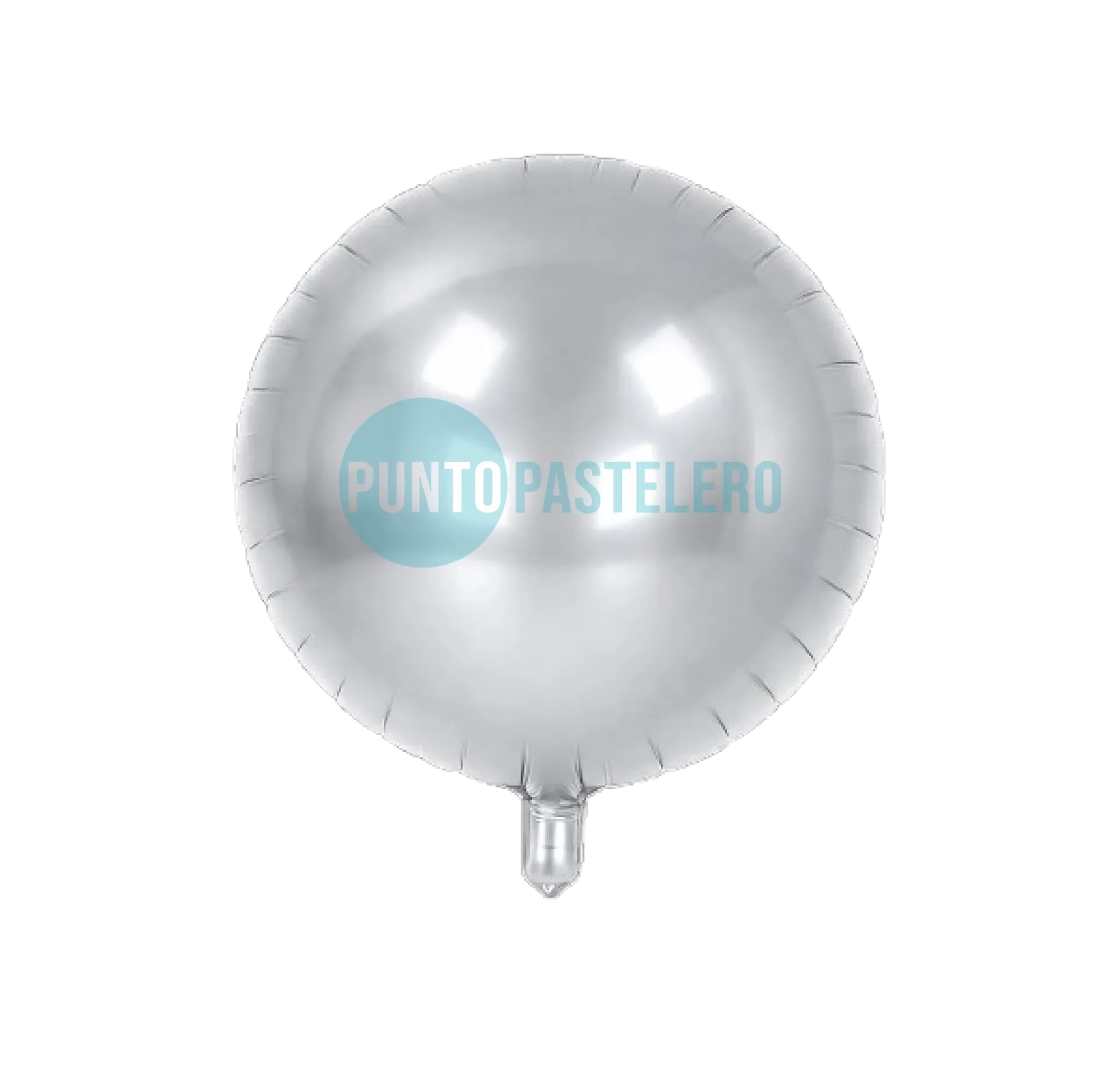 [REPLX1] GLOBO REDONDO METALIZADO PLATA (46 CM) [23-1]