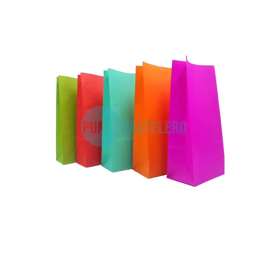 [43085B] BOLSA GOLOSINERA CUMPLEAÑOS SORPRESITA (X 10 U.) (BLANCO)