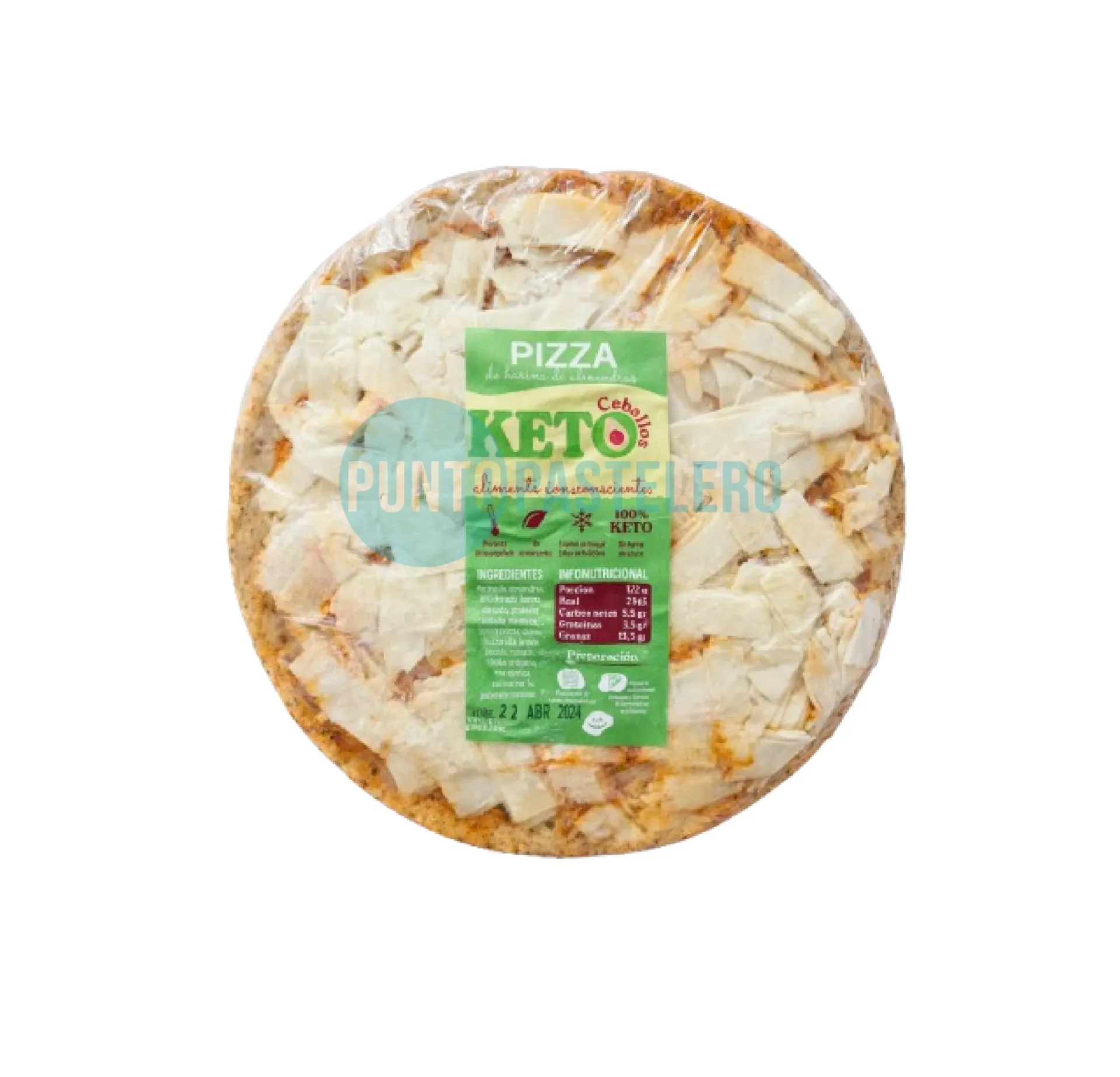 PIZZA PROTEICA DE ALMENDRAS (KETO CEBALLOS)