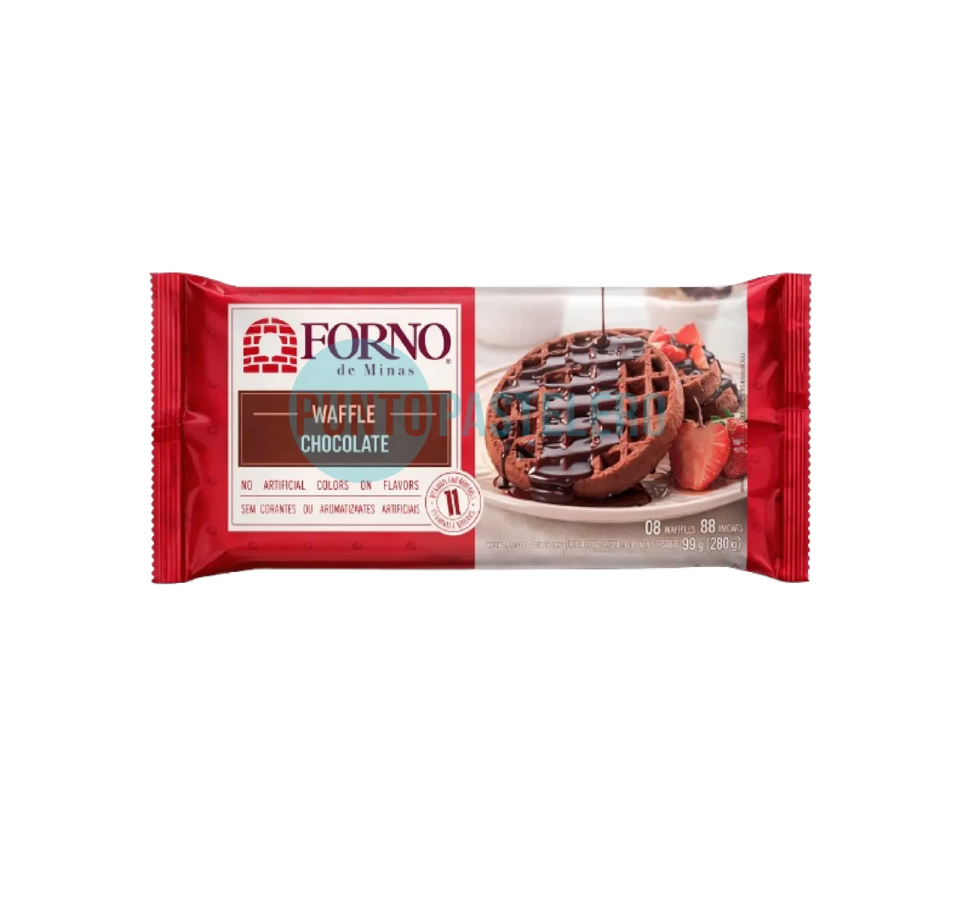 WAFFLES FORNO DE MINAS CHOCOLATE (X 4 U.)