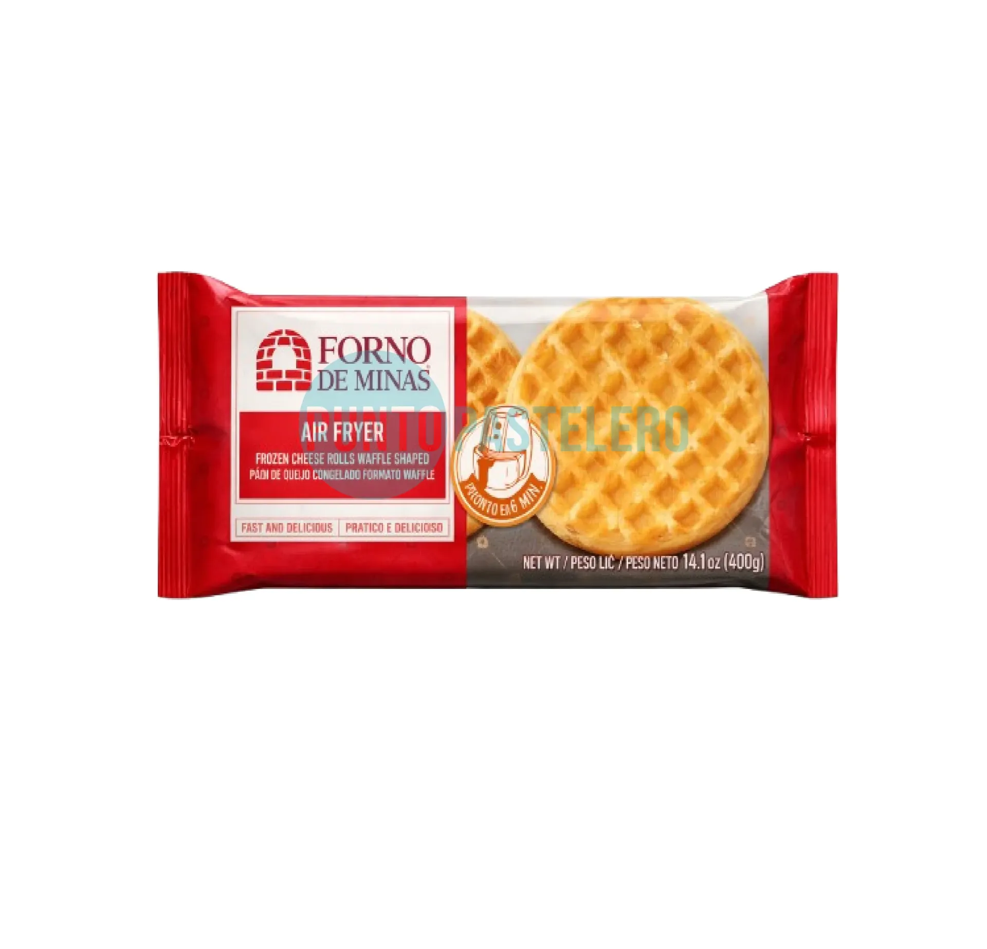 WAFFLES FORNO DE MINAS SALADO CHIPA (X 6 U.)