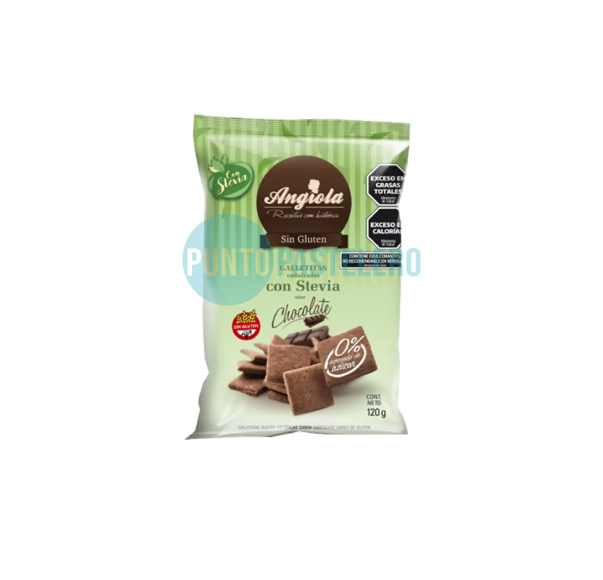 [7798294150336] GALLETITAS ANGIOLA CHOCOLATE (X 120 GR.) (SIN AZUCAR) (SIN TACC)