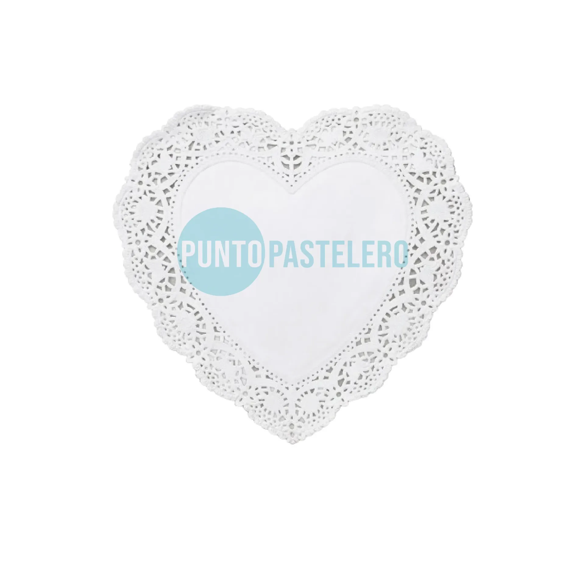 [41000010] PACK BLONDA CORAZON BLANCO 10 CM (100 U.)