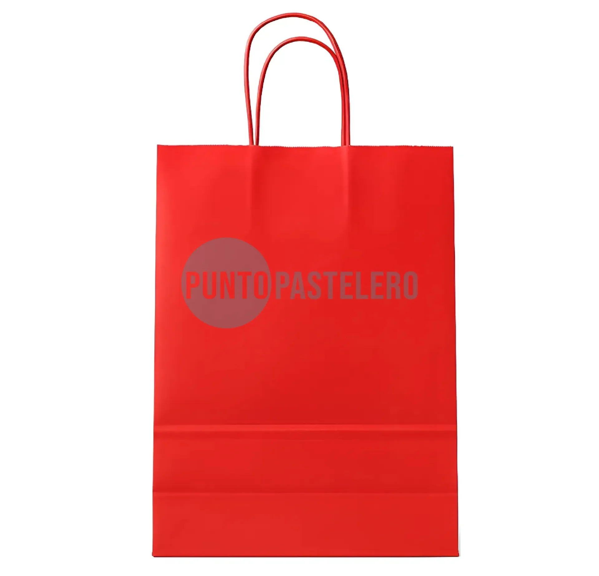 [7798322300542] BOLSA PAPEL ROJA CON MANIJA N°3 (22X10X30CM)
