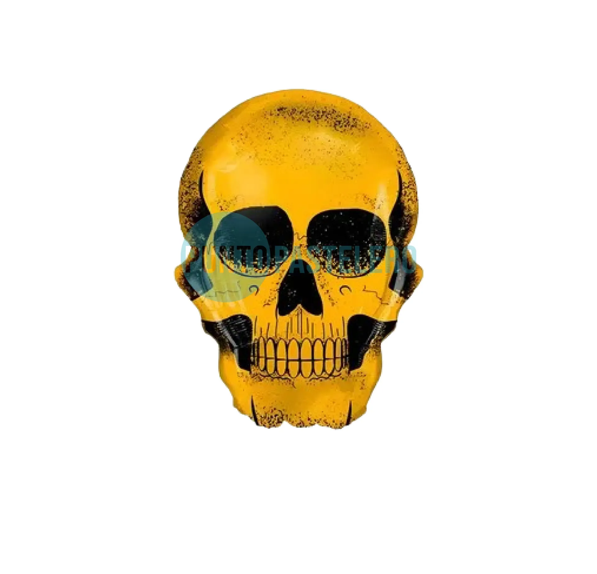 GLOBO METALIZADO CALAVERA HALLOWEEN (80 CM) [X26]