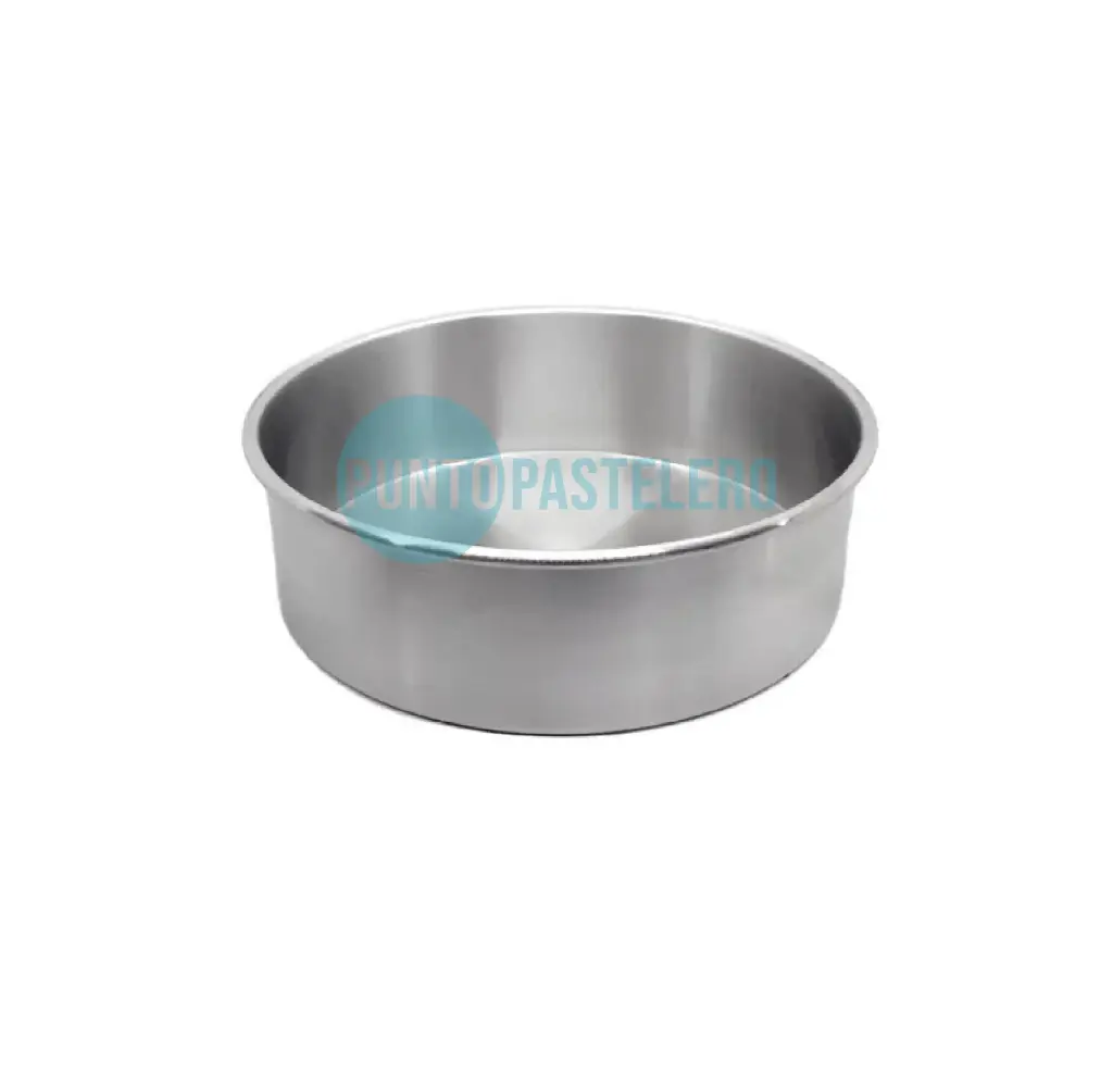MOLDE TORTERA FIJA 6 CM DE ALTO - 20 CM DIAMETRO (HOJALATA)