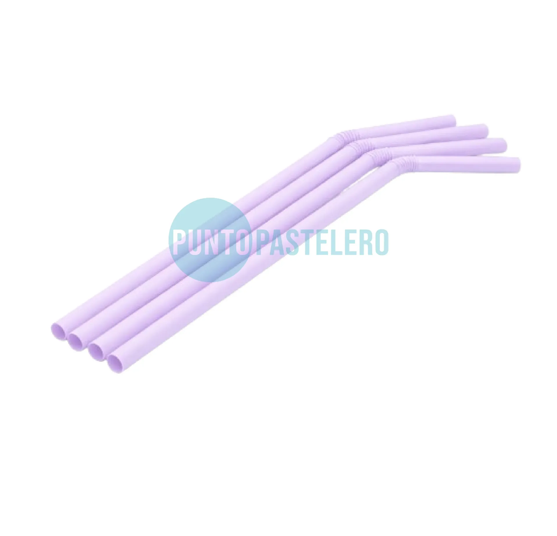 SORBETE FLEXIBLE BIODEGRADABLE LILA PASTEL (X 80 U.)