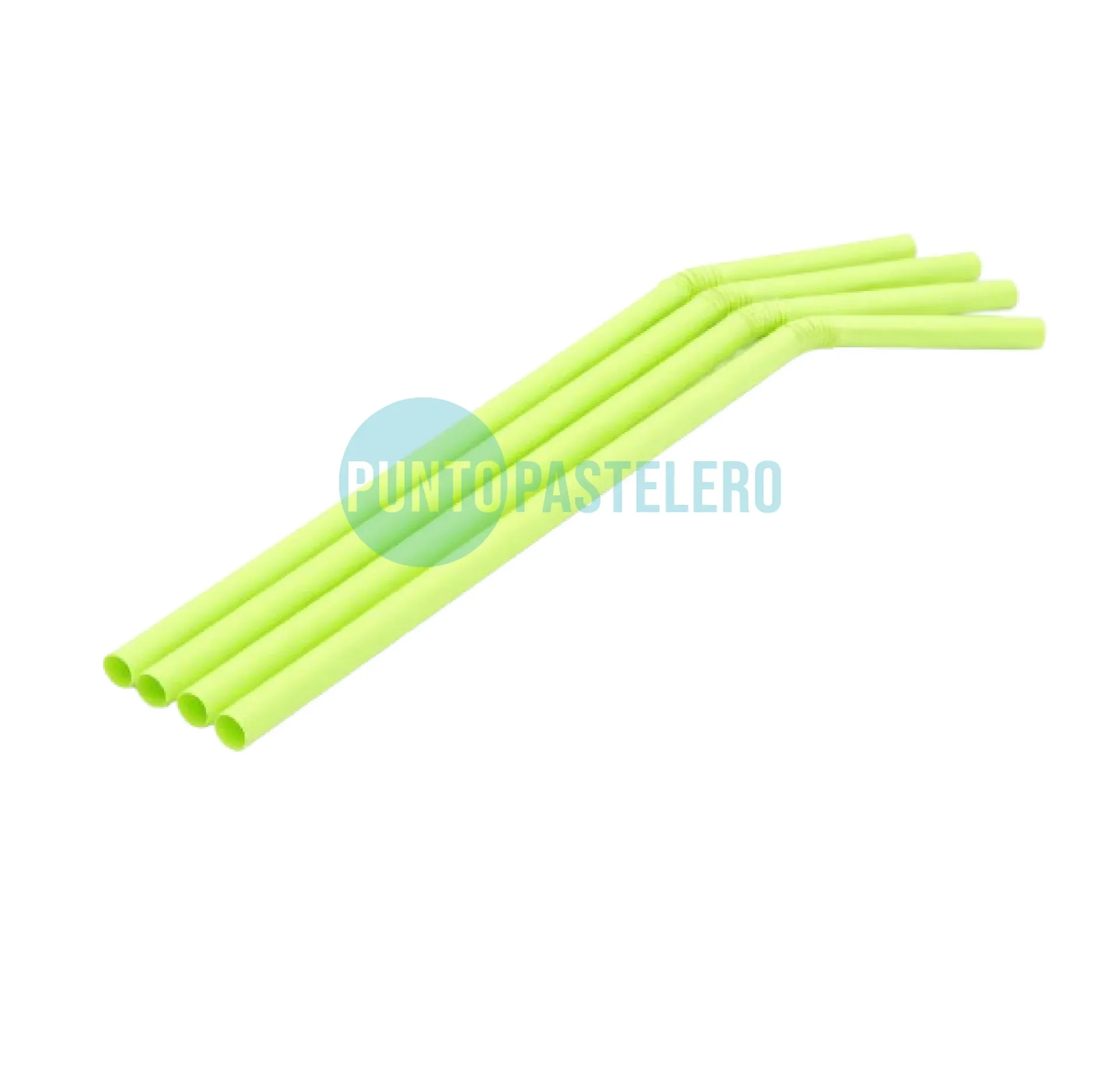[000000041660] SORBETE FLEXIBLE BIODEGRADABLE VERDE FLUO (X 80 U.)