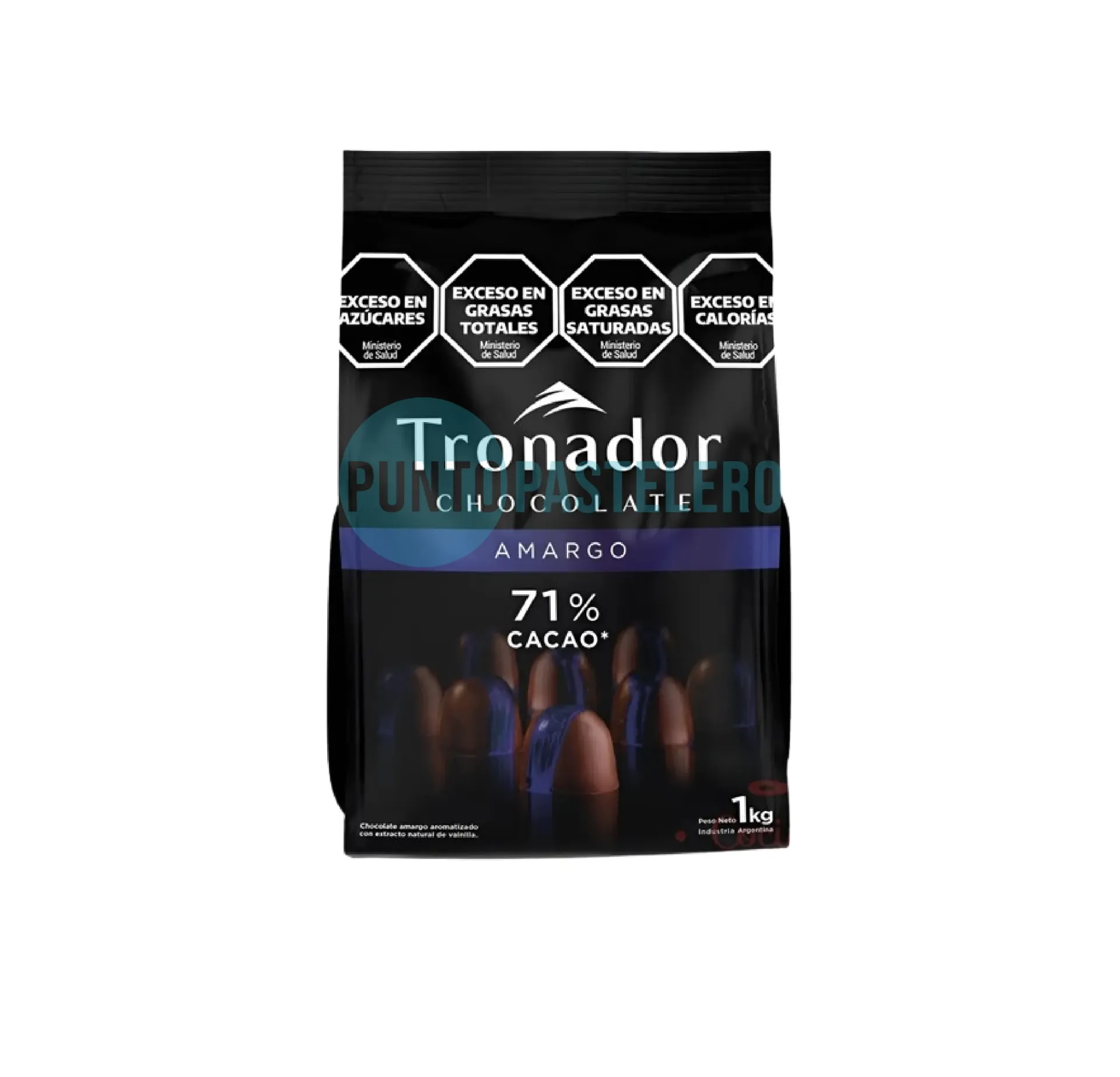 [7791270012994] CHOCOLATE COBERTURA SEMIAMARGO 71%CACAO TRONADOR (X 1 KG.)