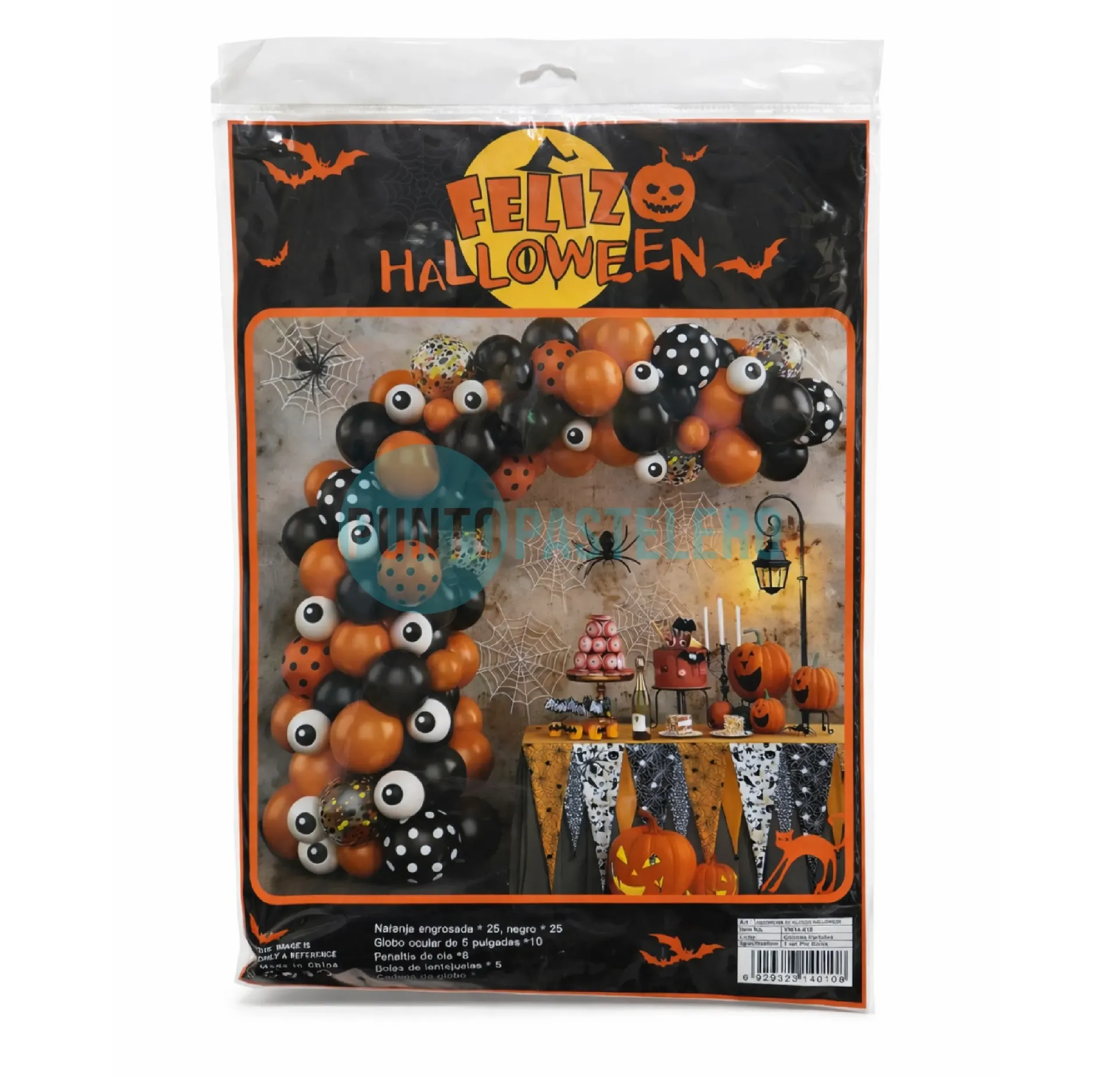 SET DE GLOBOS HALLOWEEN (72 PZ)