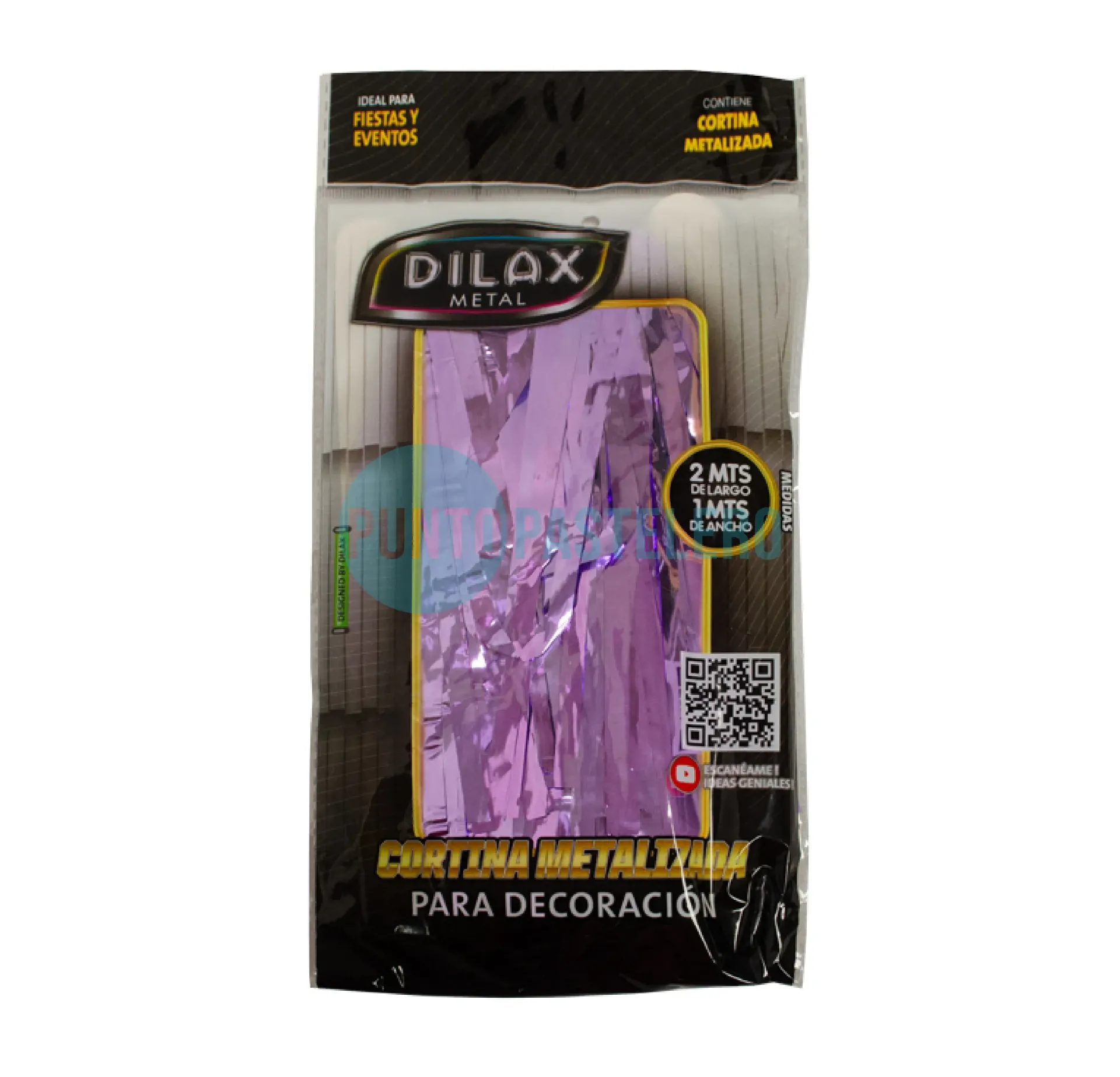 CORTINA METALIZADA LILA DILAX (1 X 2 MT.)