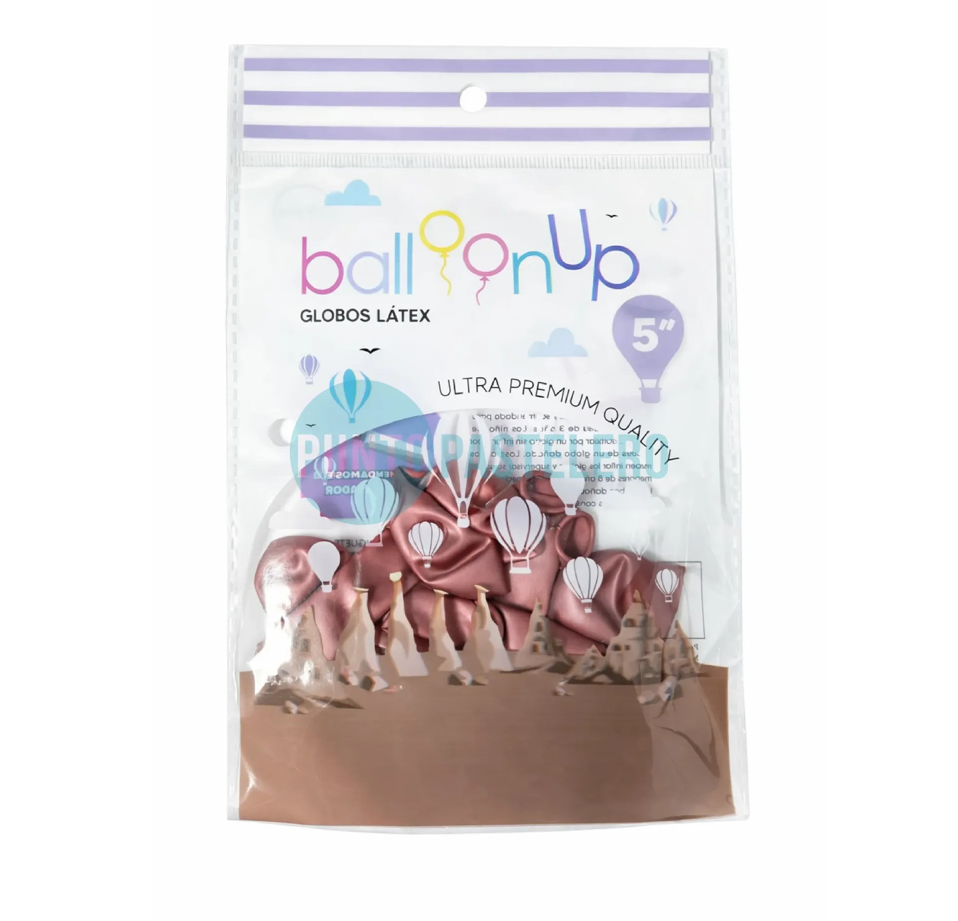 [7798377407029] PACK GLOBO CROMO ROJO 5" (X 10 U.)