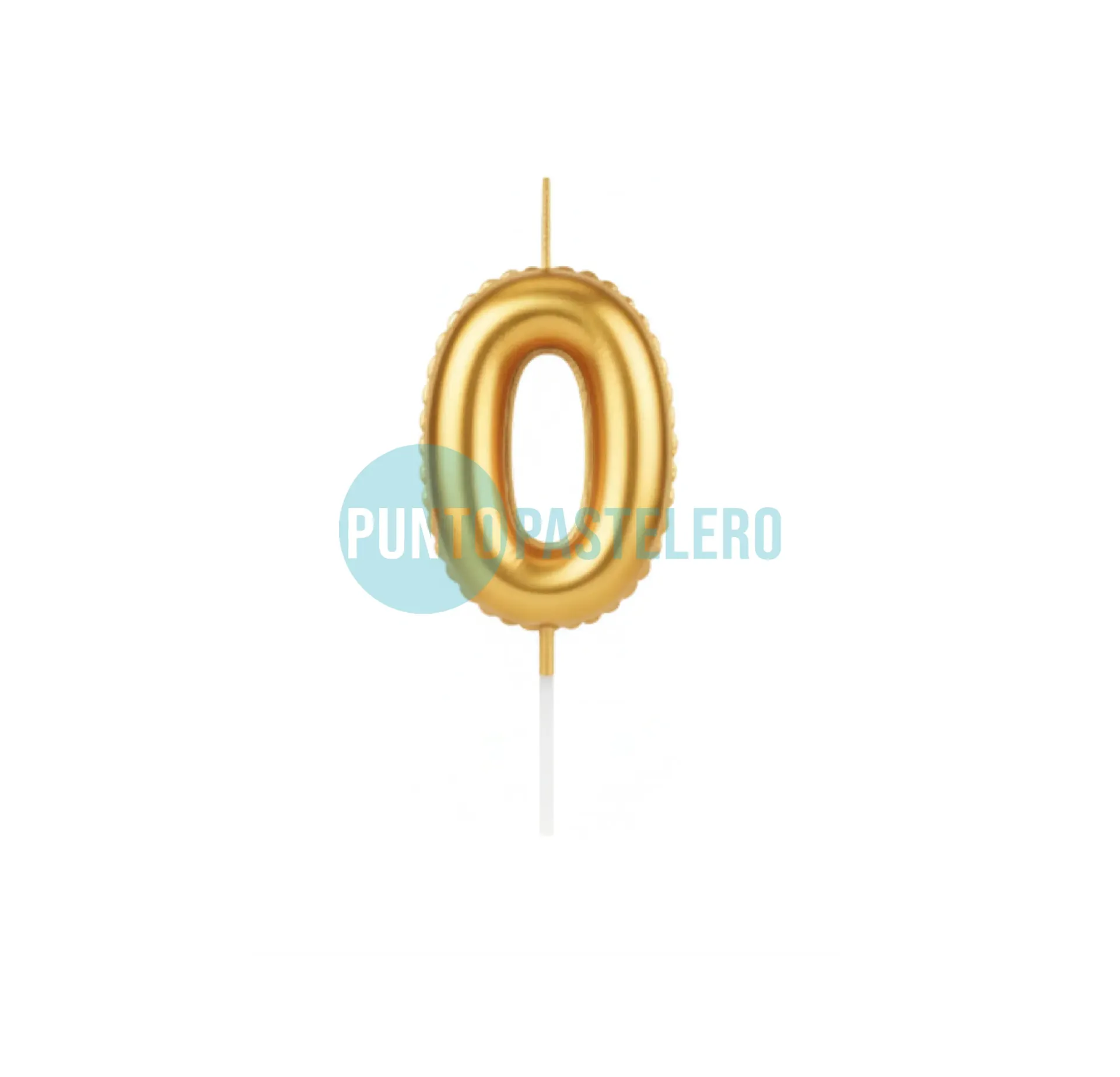 VELA GLOBITO METALIZADO DORADO N° 0