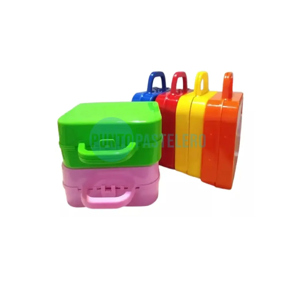 [VMARB] VALIJA PLASTICA PARA SOUVENIR / SORPRESITA (BLANCO)