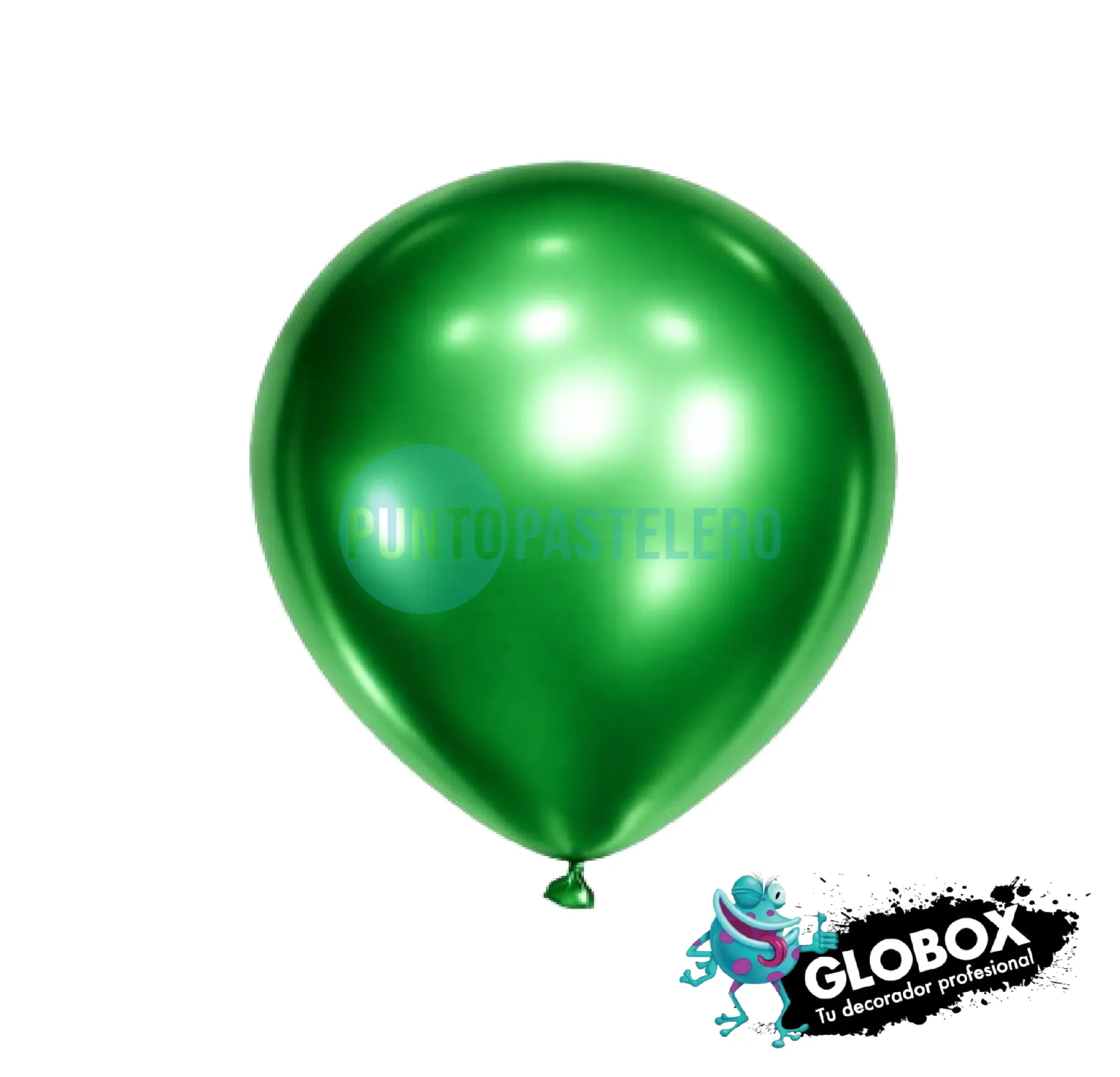 [7798420972719] GLOBO GLOBOX CROMO 22" VERDE (X 5 U.)